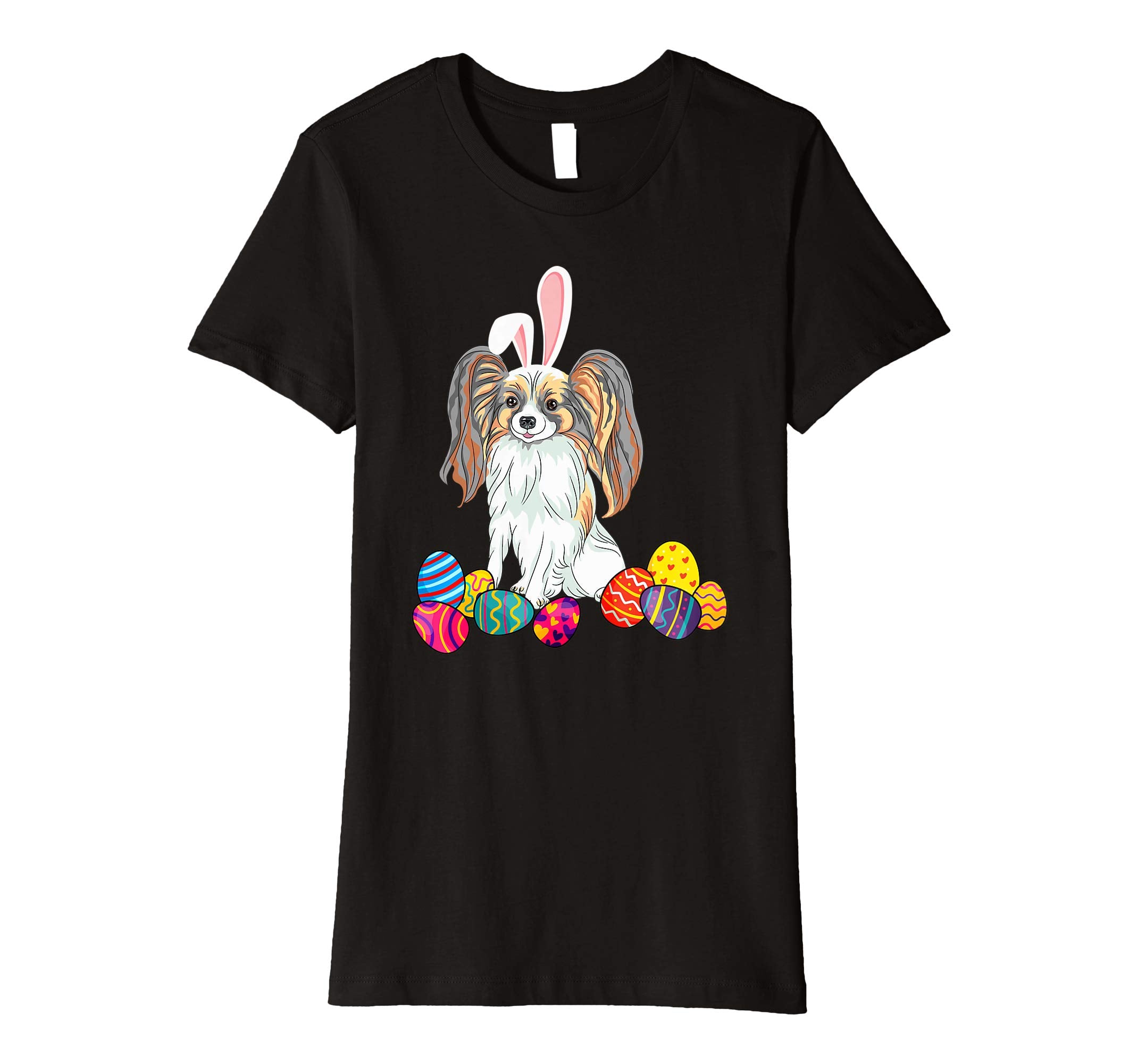 Papillon Bunny Ear With Egg Easter Easter Day Shirt