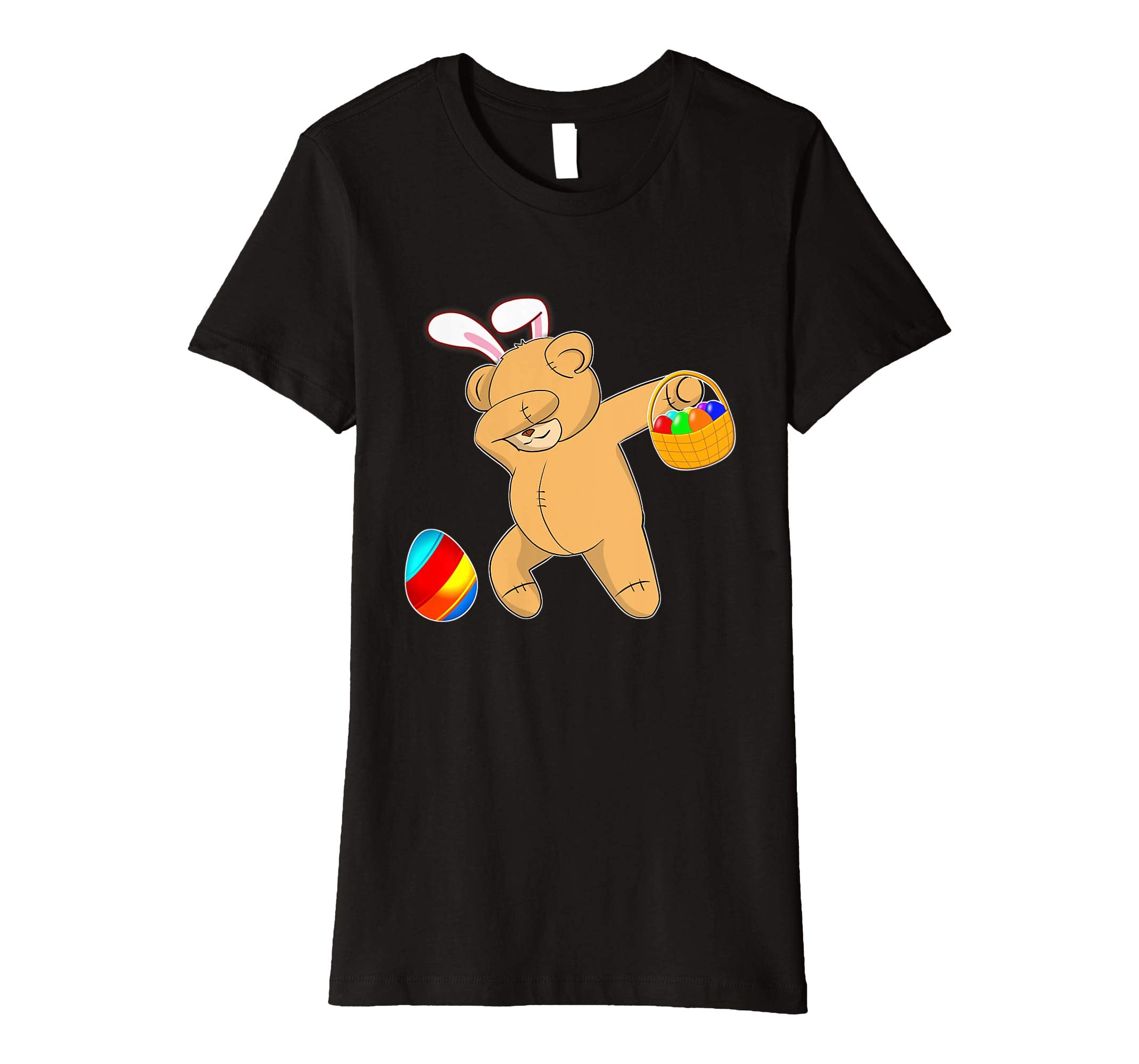 Easter Bunny Dabbing Teddy Bear Tshirt Easter Egg Gift