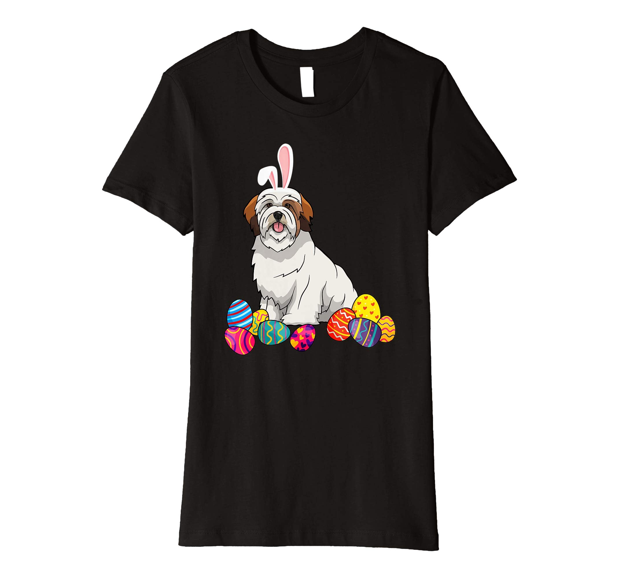 Lhasa Apsos Bunny Ear With Egg Easter Easter Day Shirt