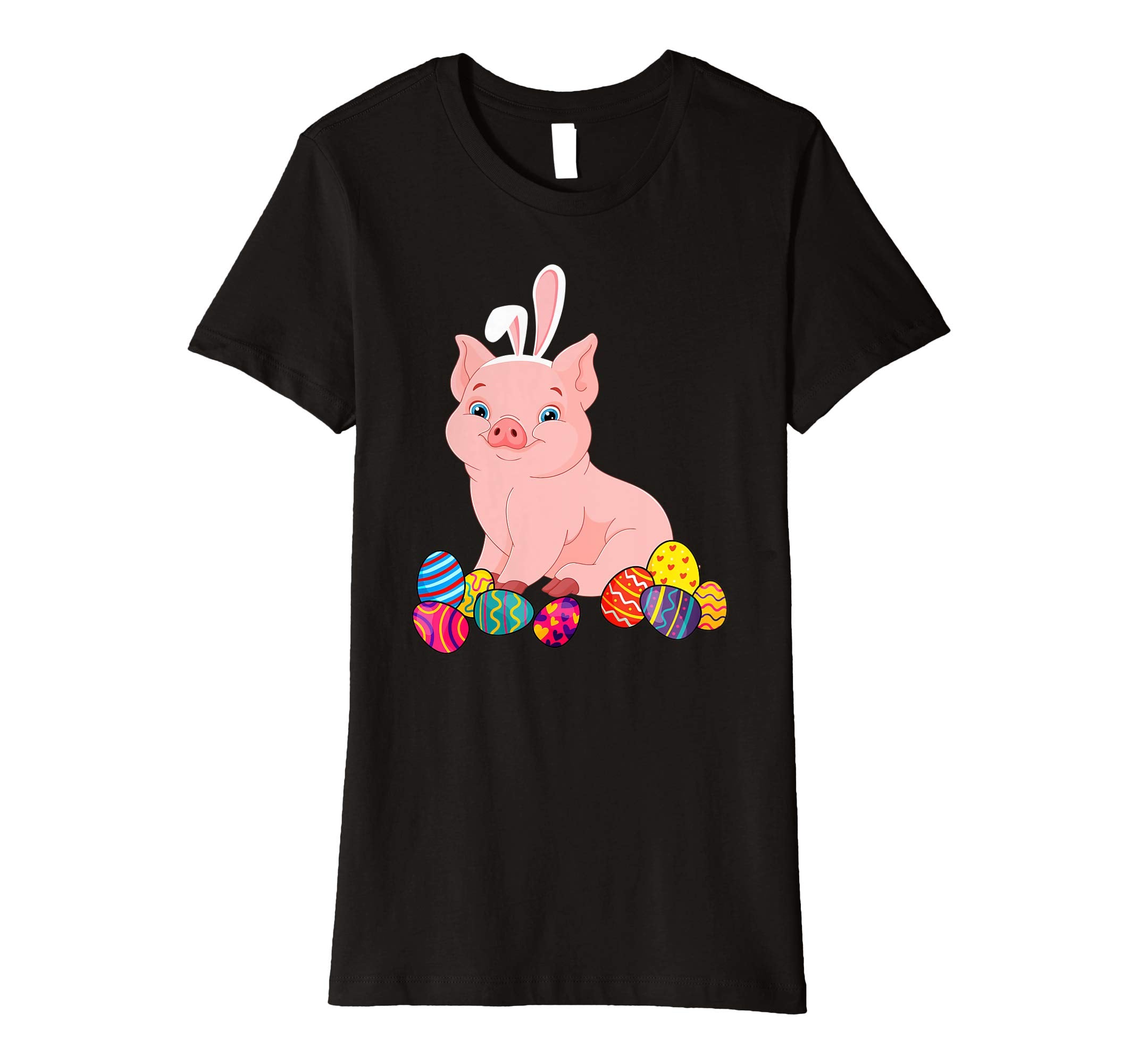 Pig Bunny Ear With Egg Easter Easter Day Shirt