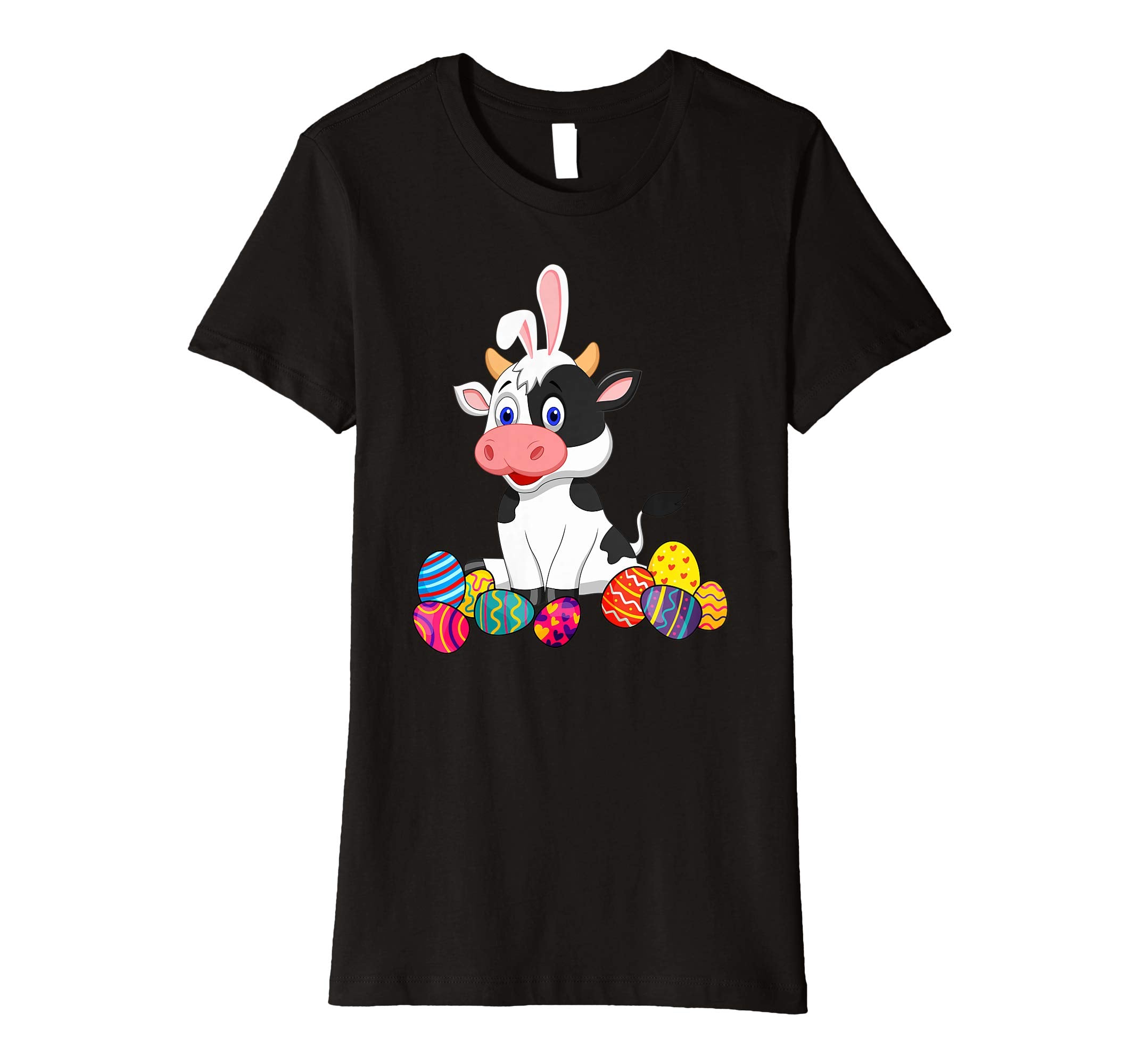 Cow Bunny Ear With Egg Easter Easter Day Shirt