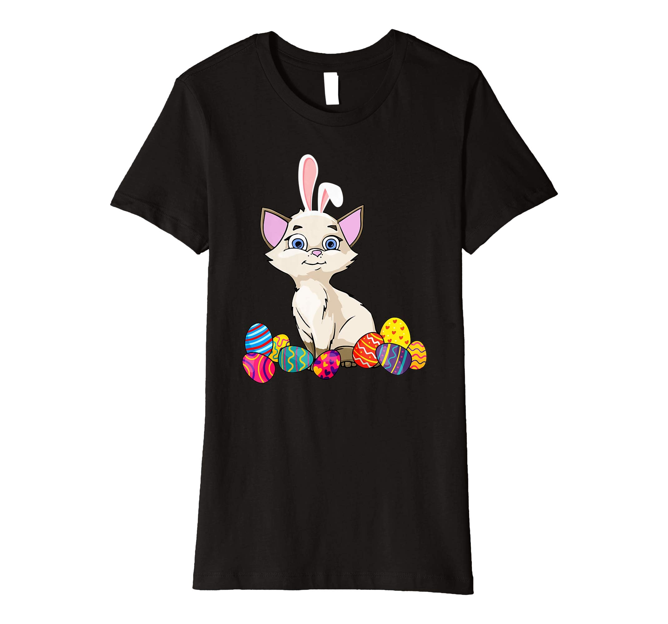 Cat Bunny Ear With Egg Easter Easter Day Shirt