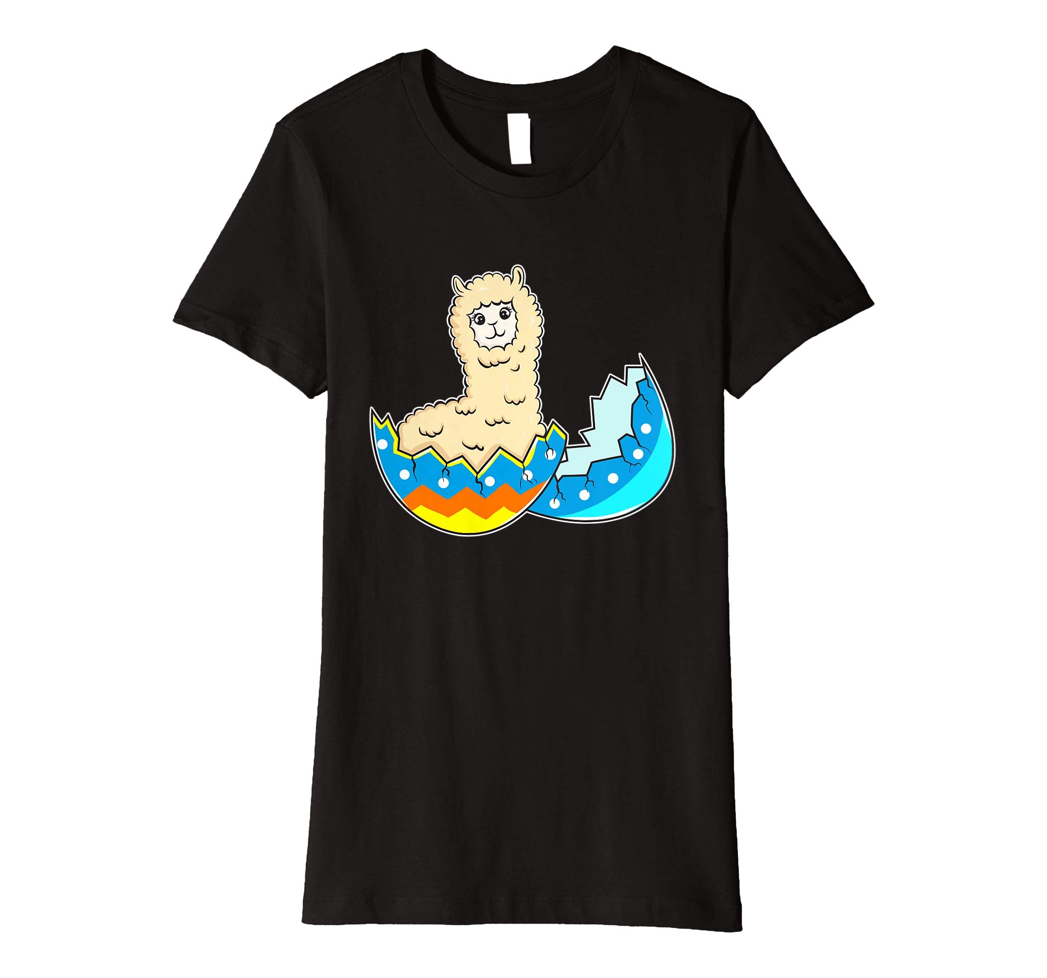 Funny Easter T-Shirt Llama Easter Egg Kids Gift