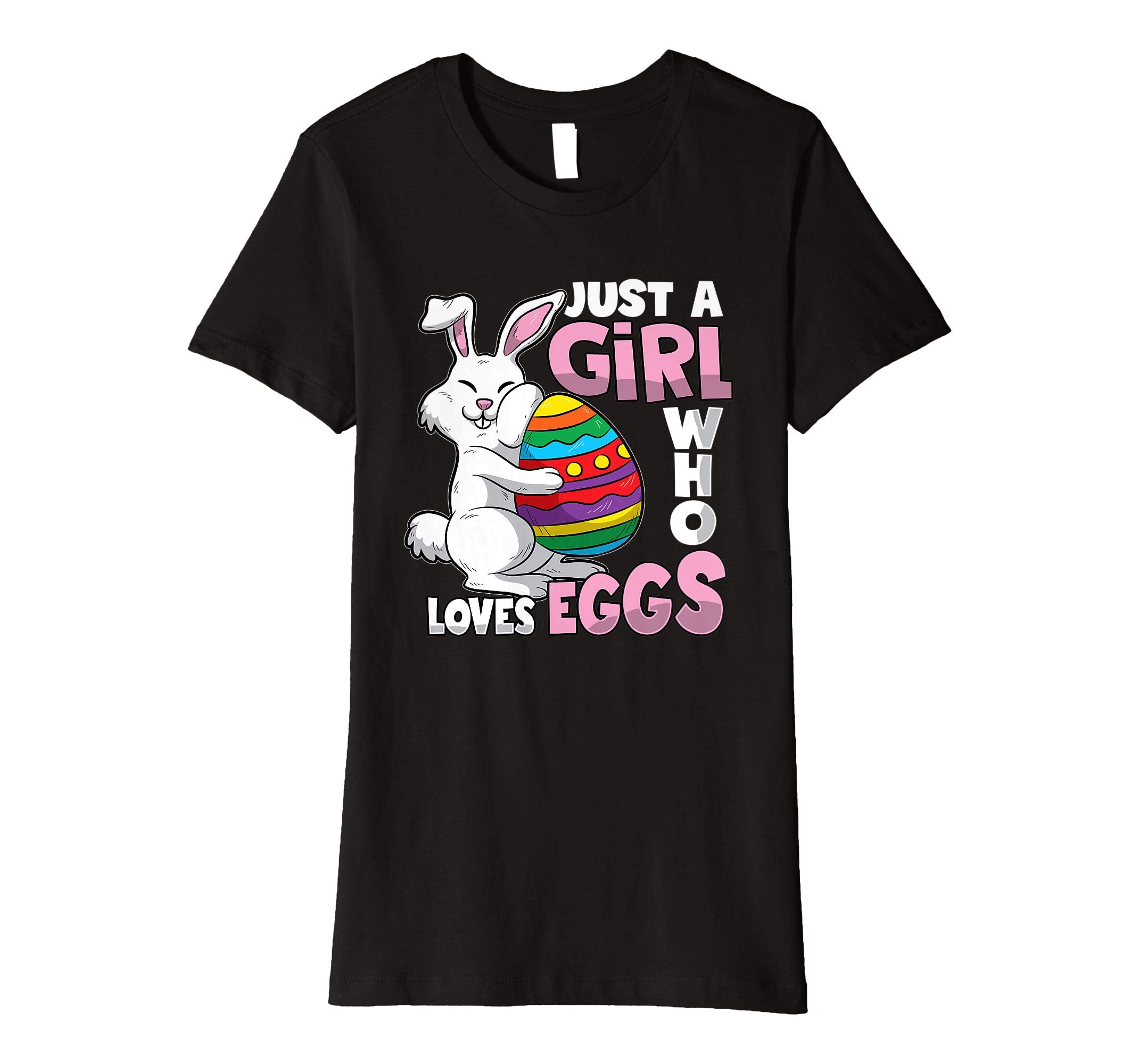 Egg Hunt Easter Girl T-shirt Cute Girls Teens Women Gift
