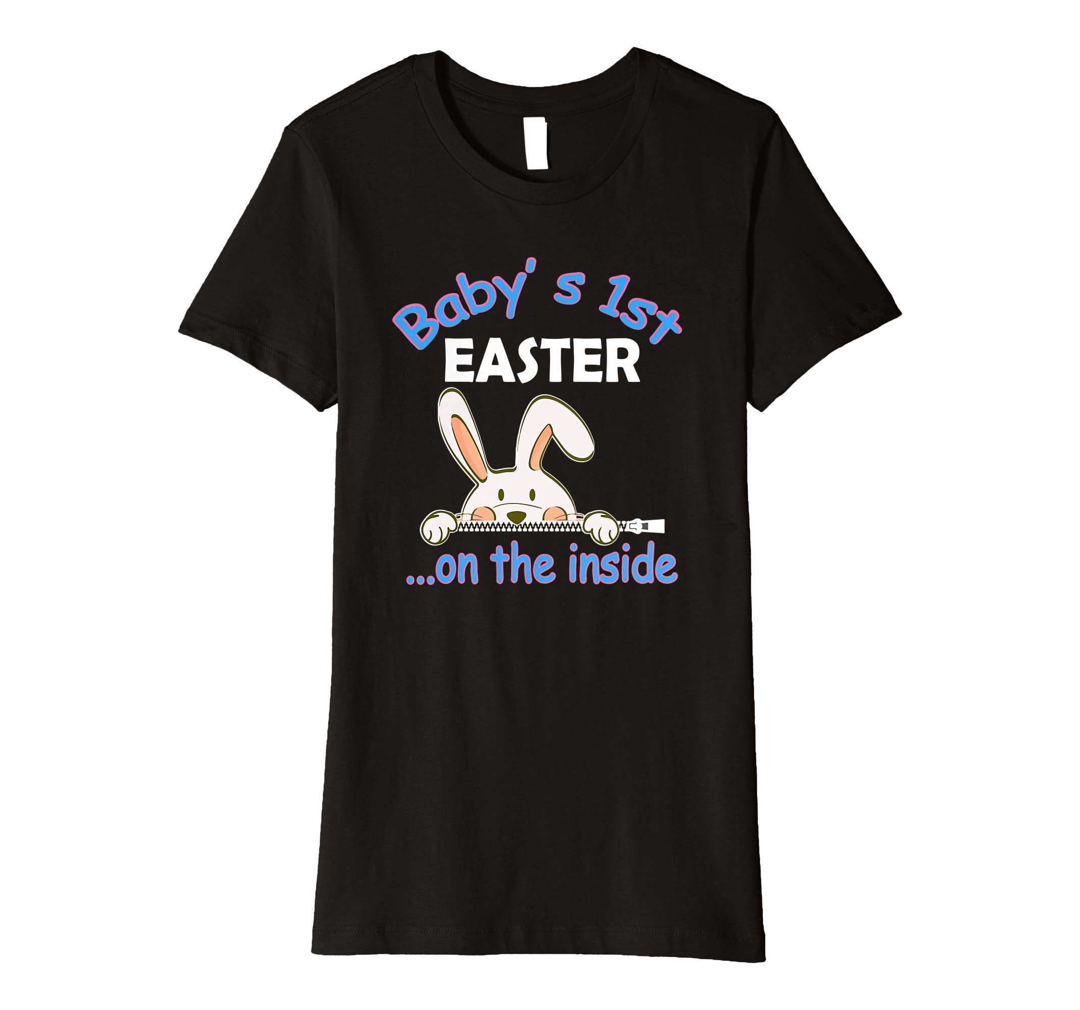 Pregnant Bunny Baby's 1st Easter On The Inside Happy Shirt