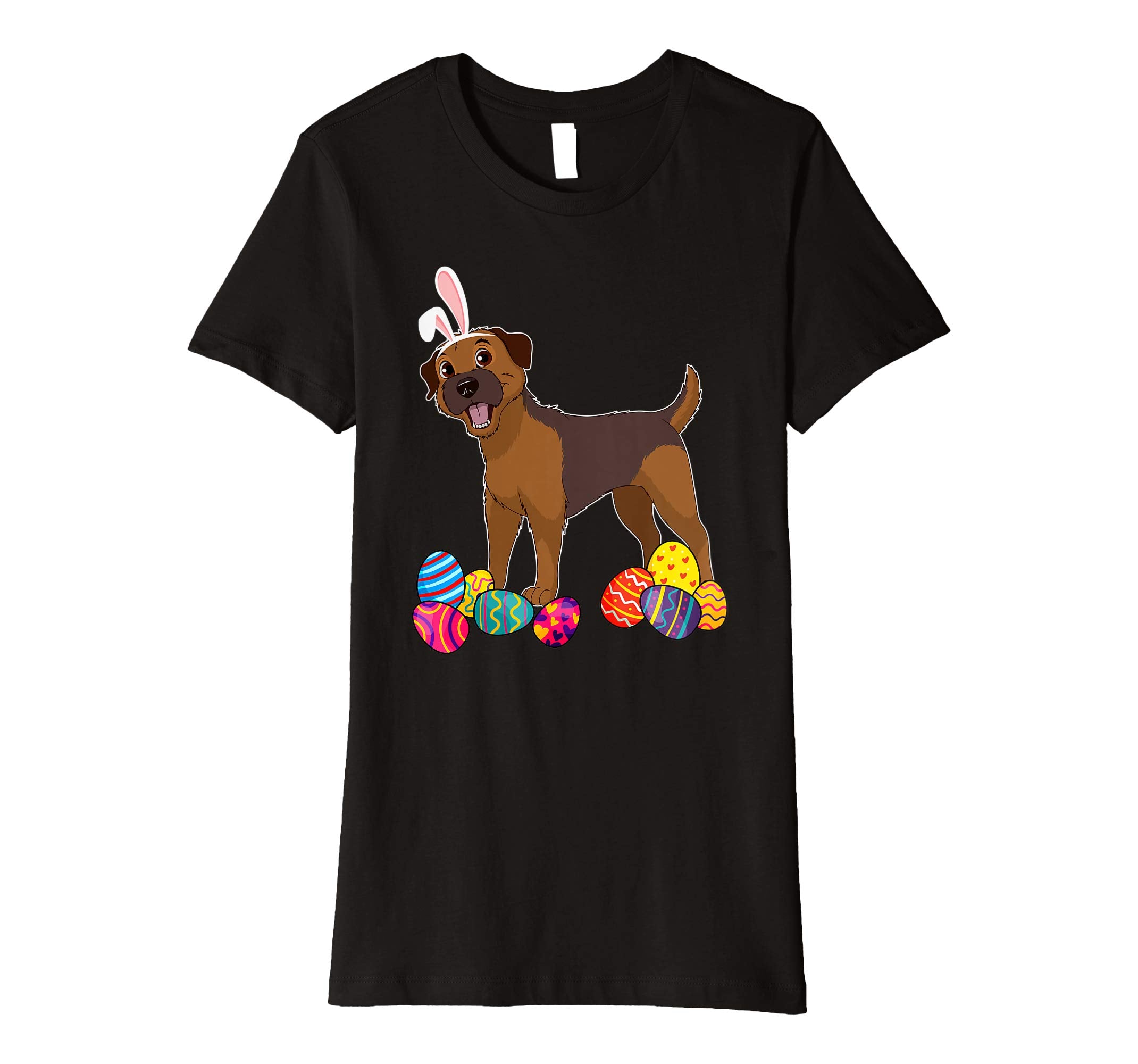 Border Terrier Bunny Ear With Egg Easter Easter Day Shirt