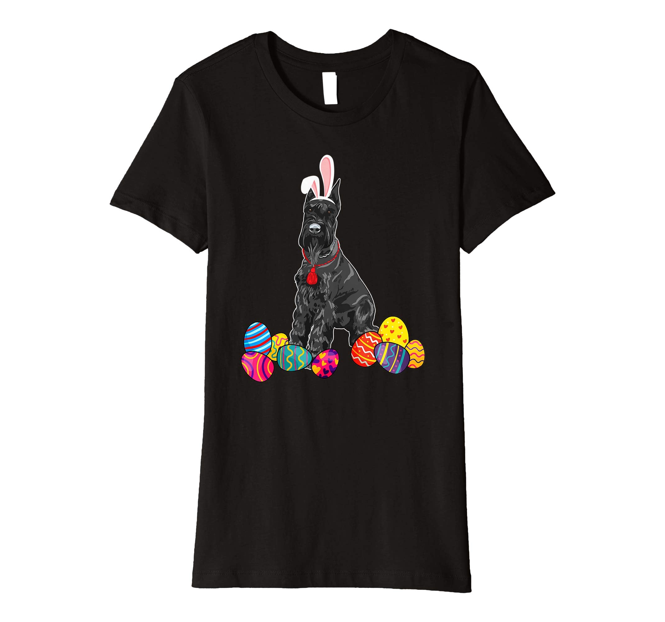 Giant Schnauzer Bunny Ear With Egg Easter Easter Day Shirt