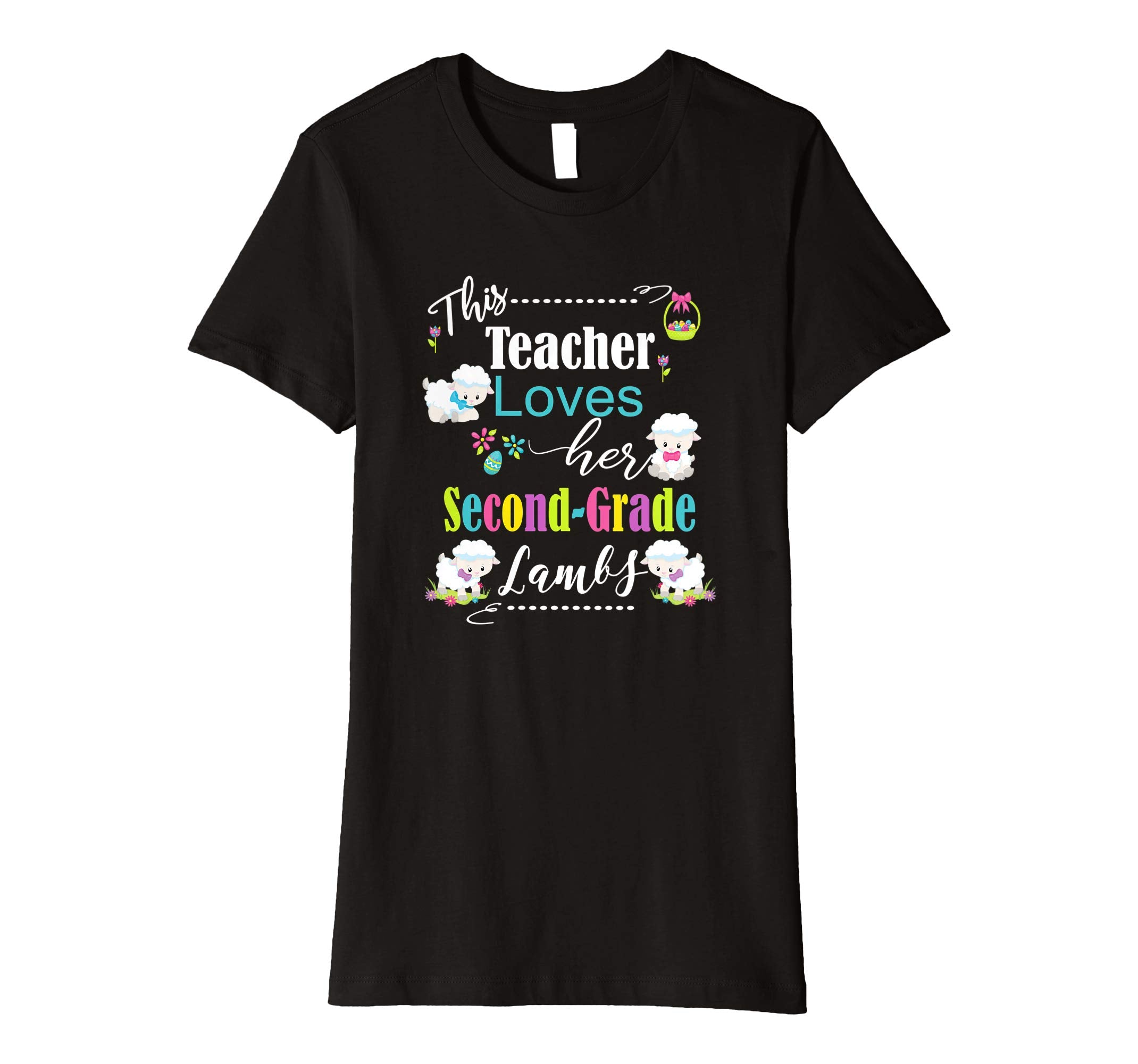 Second Grade Easter Teacher Shirt Cute Love My Lambs Tee