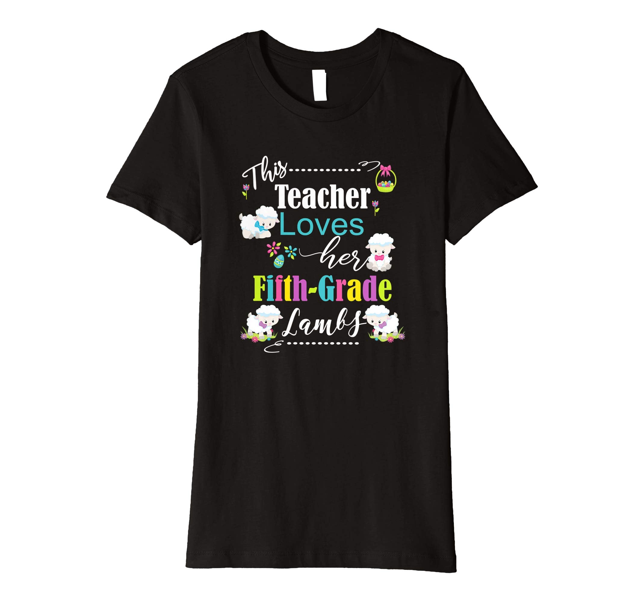 Teacher Easter School Shirt Cute Fifth Grade Love My Lambs
