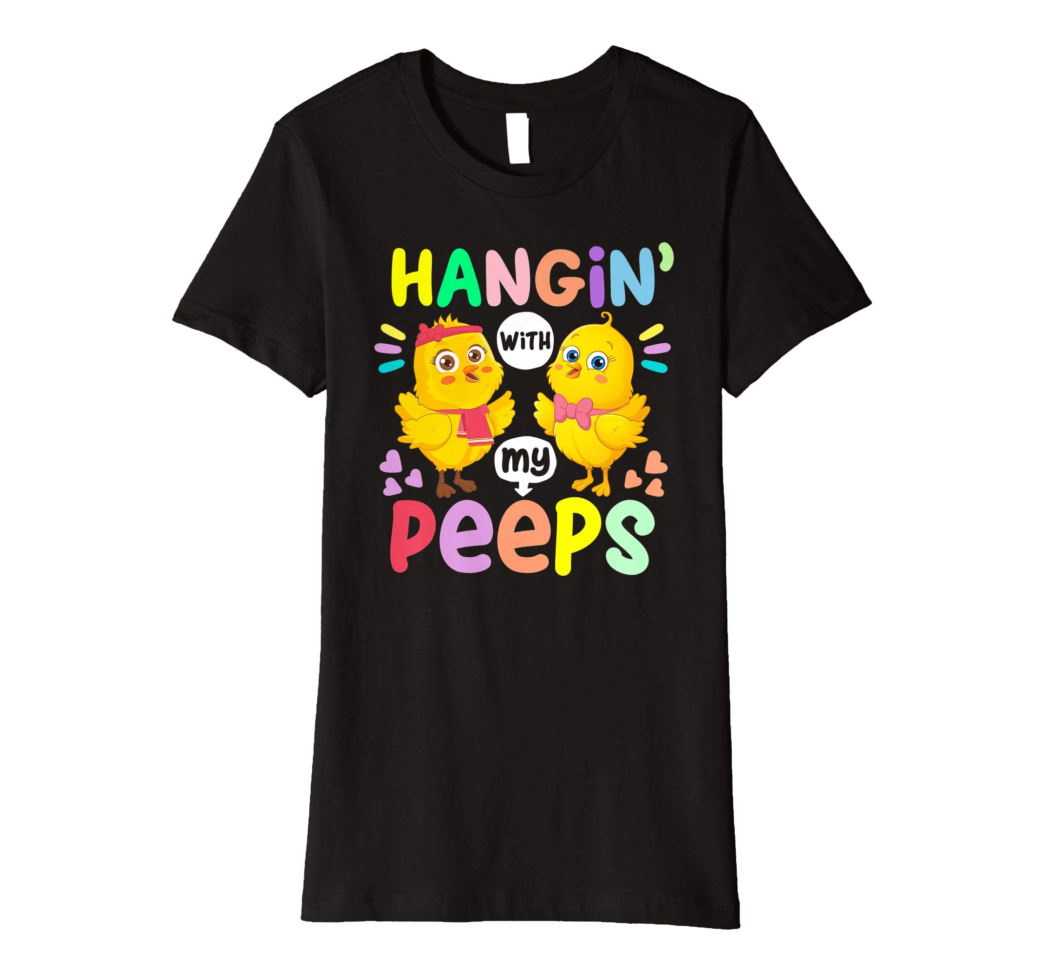 Hanging With My Peeps Happy Easter Kids Boys Girls T Shirt