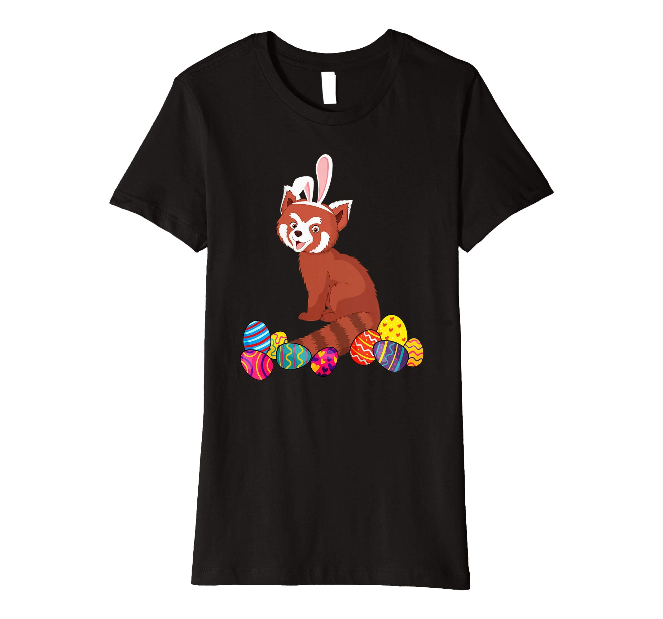 Red Panda Bunny Ear With Egg Easter Easter Day Shirt