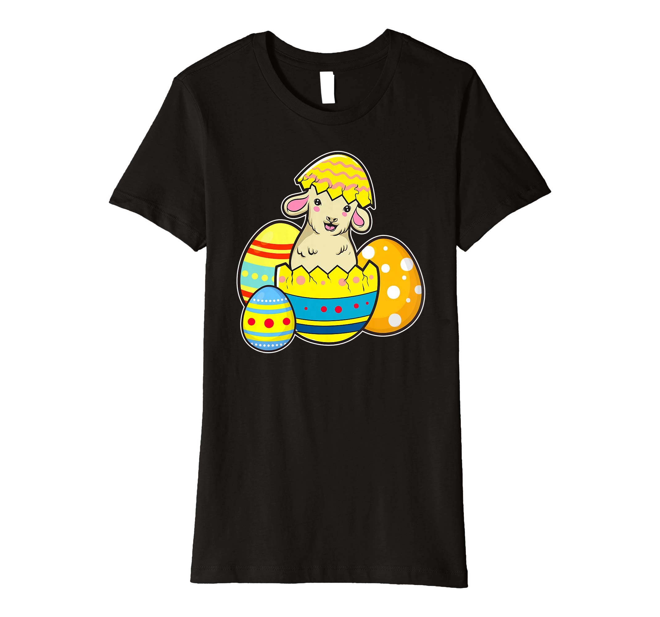 Cute Easter Lamb Shirt Egg Hunt Kids School Spring