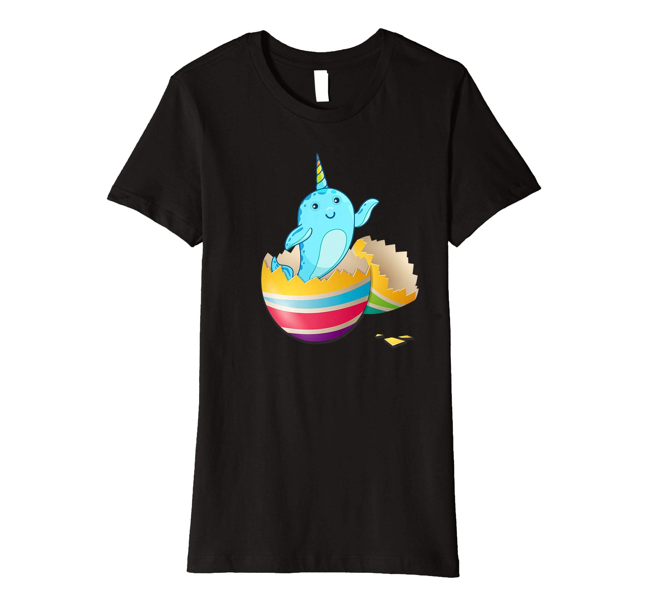 Baby Narwhals Hatching From Easter Egg Easter Day Shirt