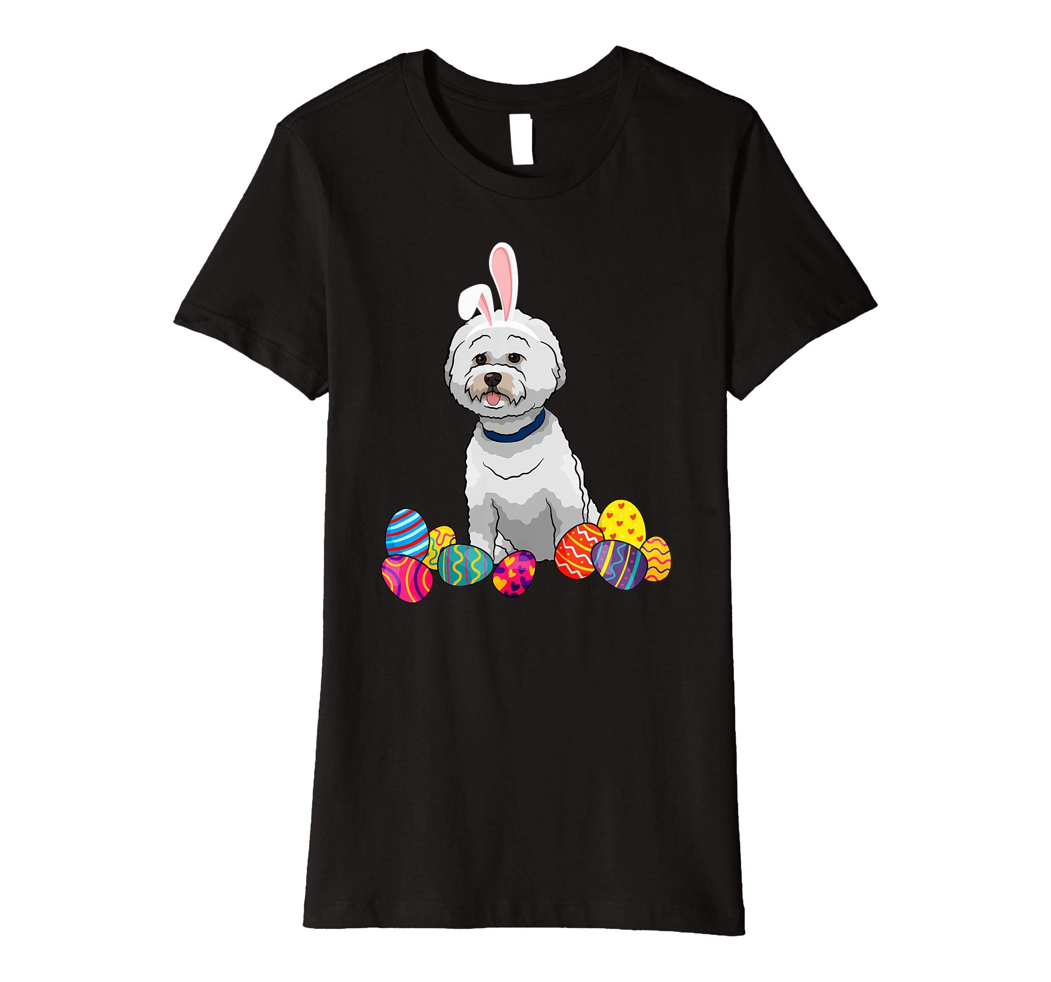 Bichons Frise Bunny Ear With Egg Easter Easter Day Shirt