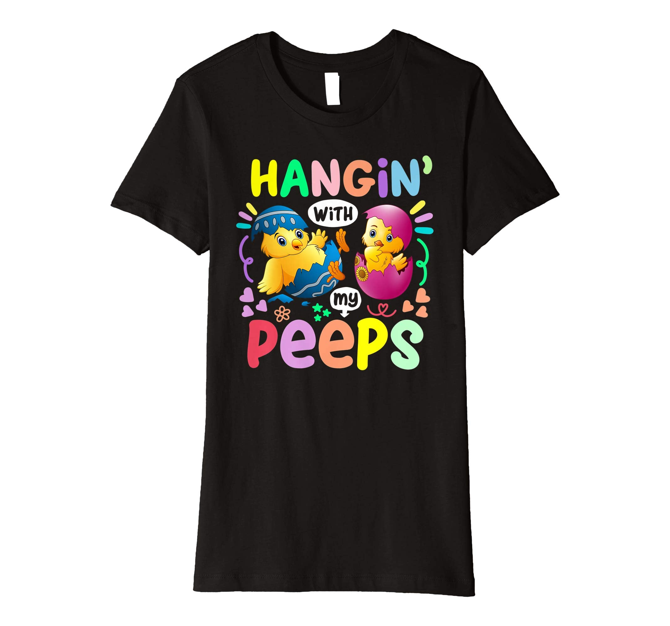 Hanging With My Peeps Happy Easter Kids Boys Girls T Shirt