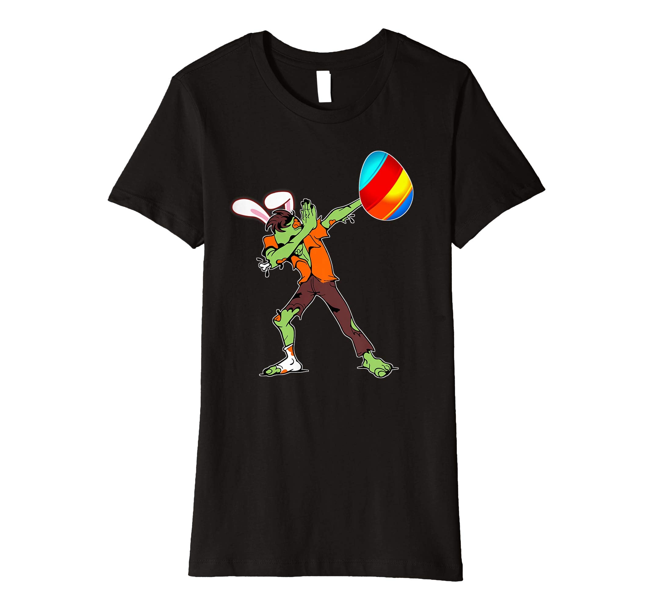 Easter Bunny Dabbing Zombie Tshirt Egg Ears Undead Gift