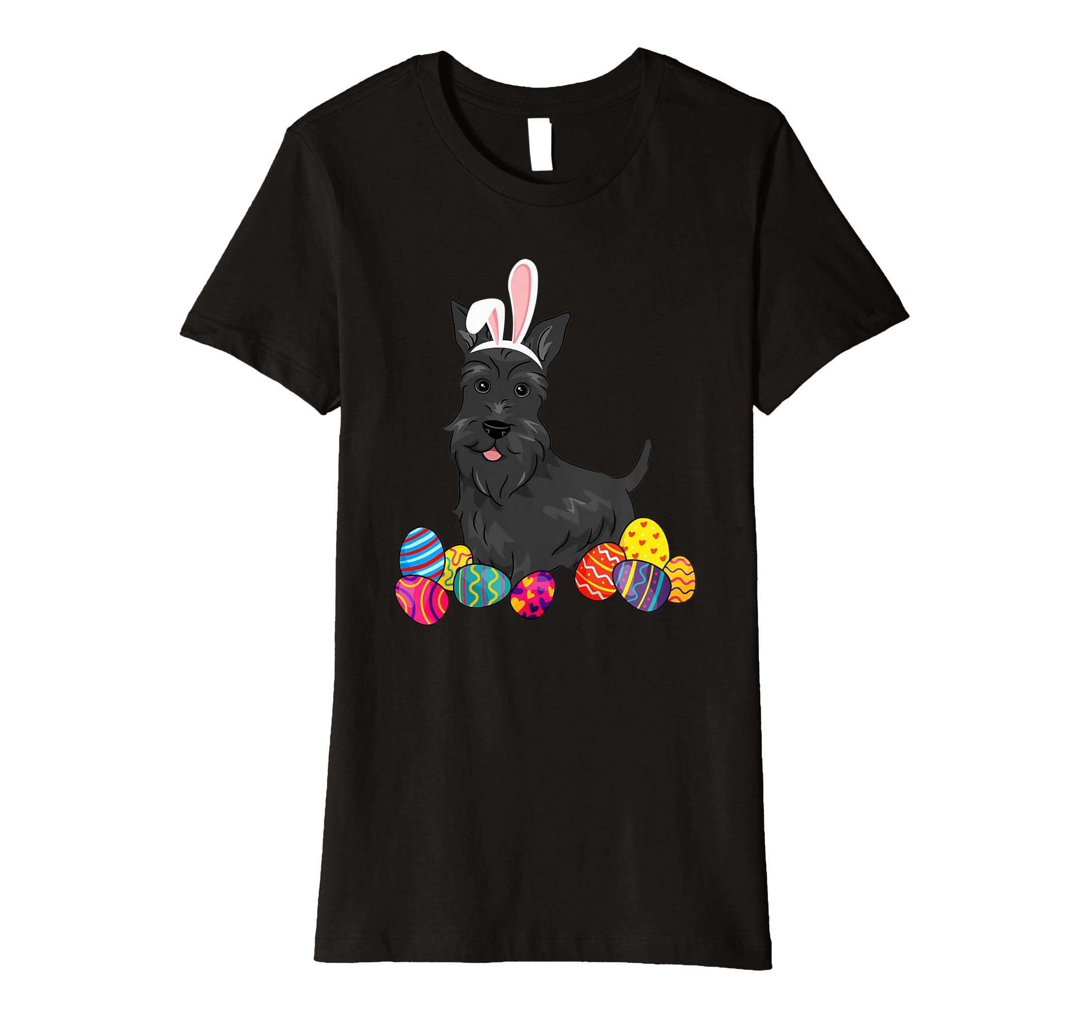 Scottish Terier Bunny Ear With Egg Easter Easter Day Shirt