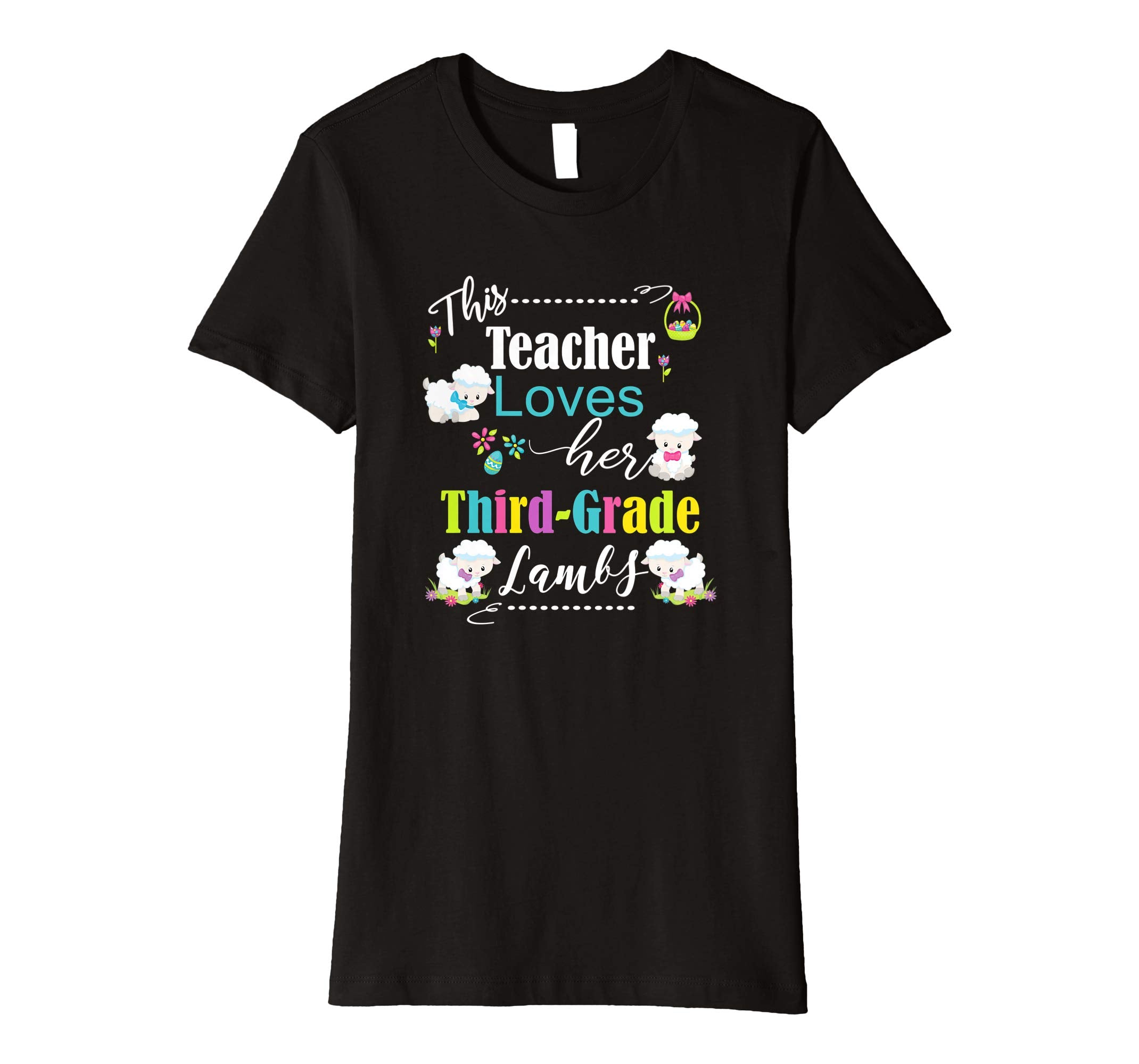 3rd Grade Easter Teacher Shirt Cute Love My Lambs Tee
