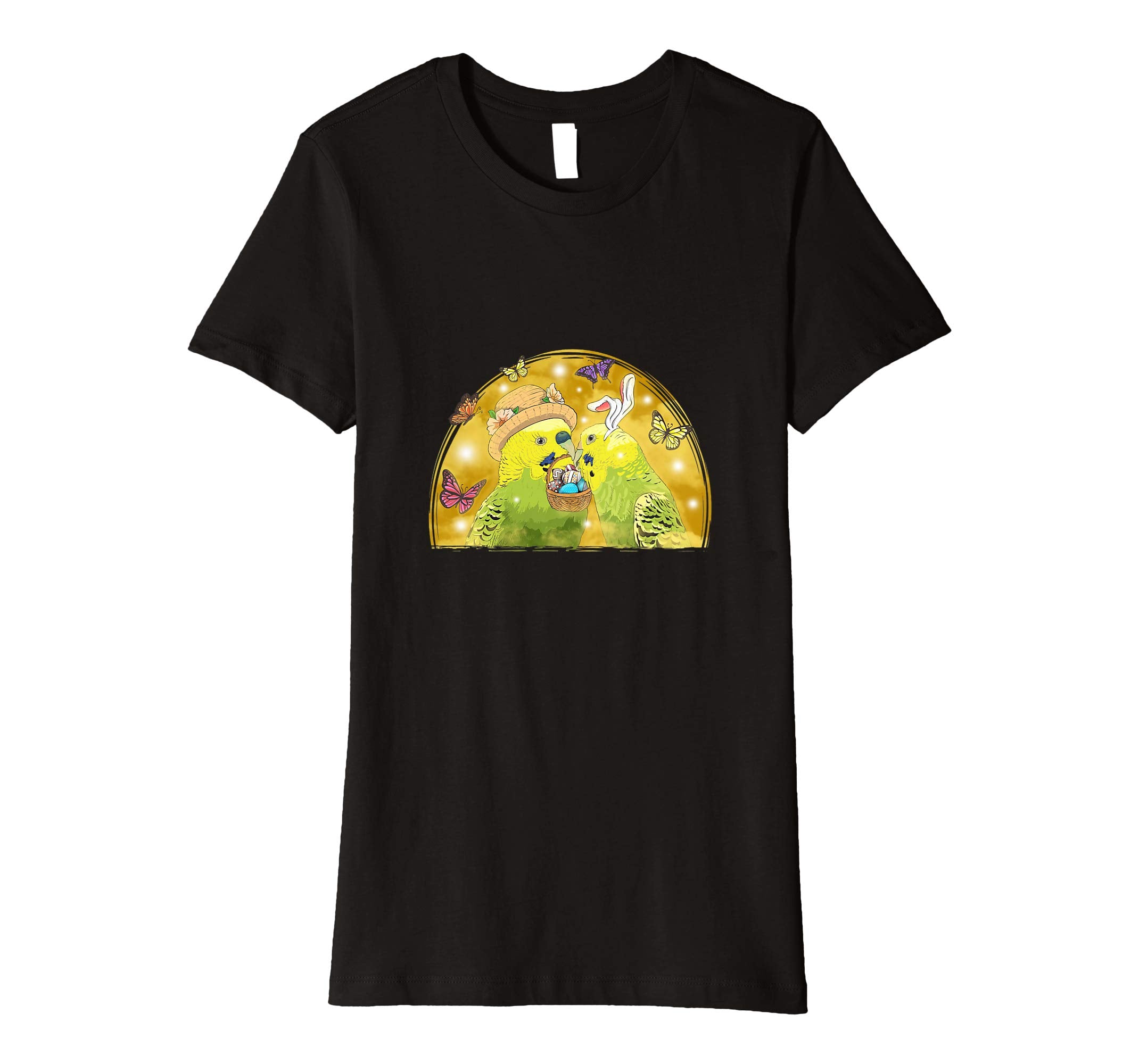 Budgie Budgerigar with Happy Easter Eggs Shirt T-Shirt