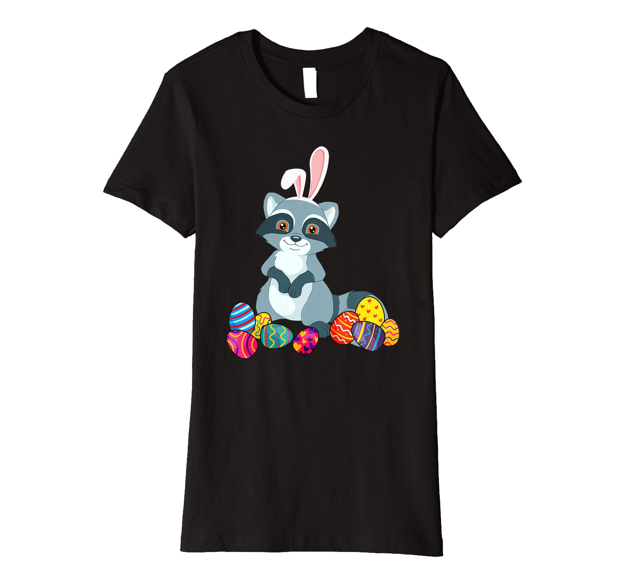 Raccoon Bunny Ear With Egg Easter Easter Day Shirt