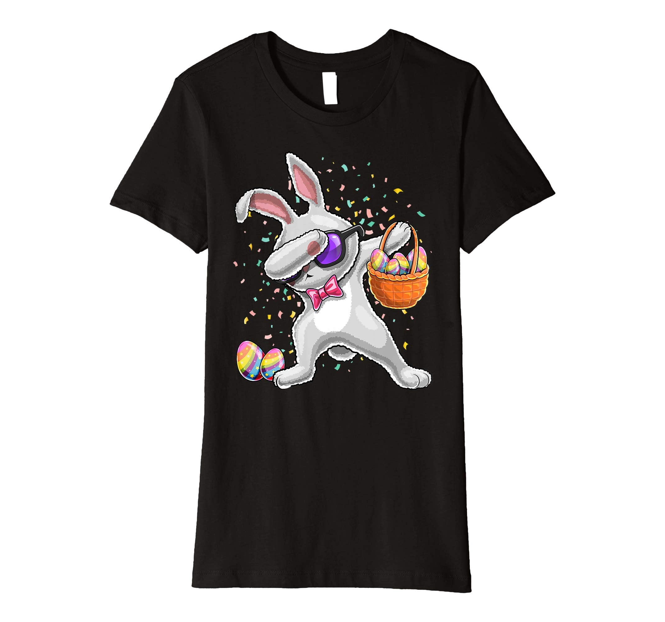 Dabbing Easter Bunny Shirt Kids Easter Egg Basket Gift Kids