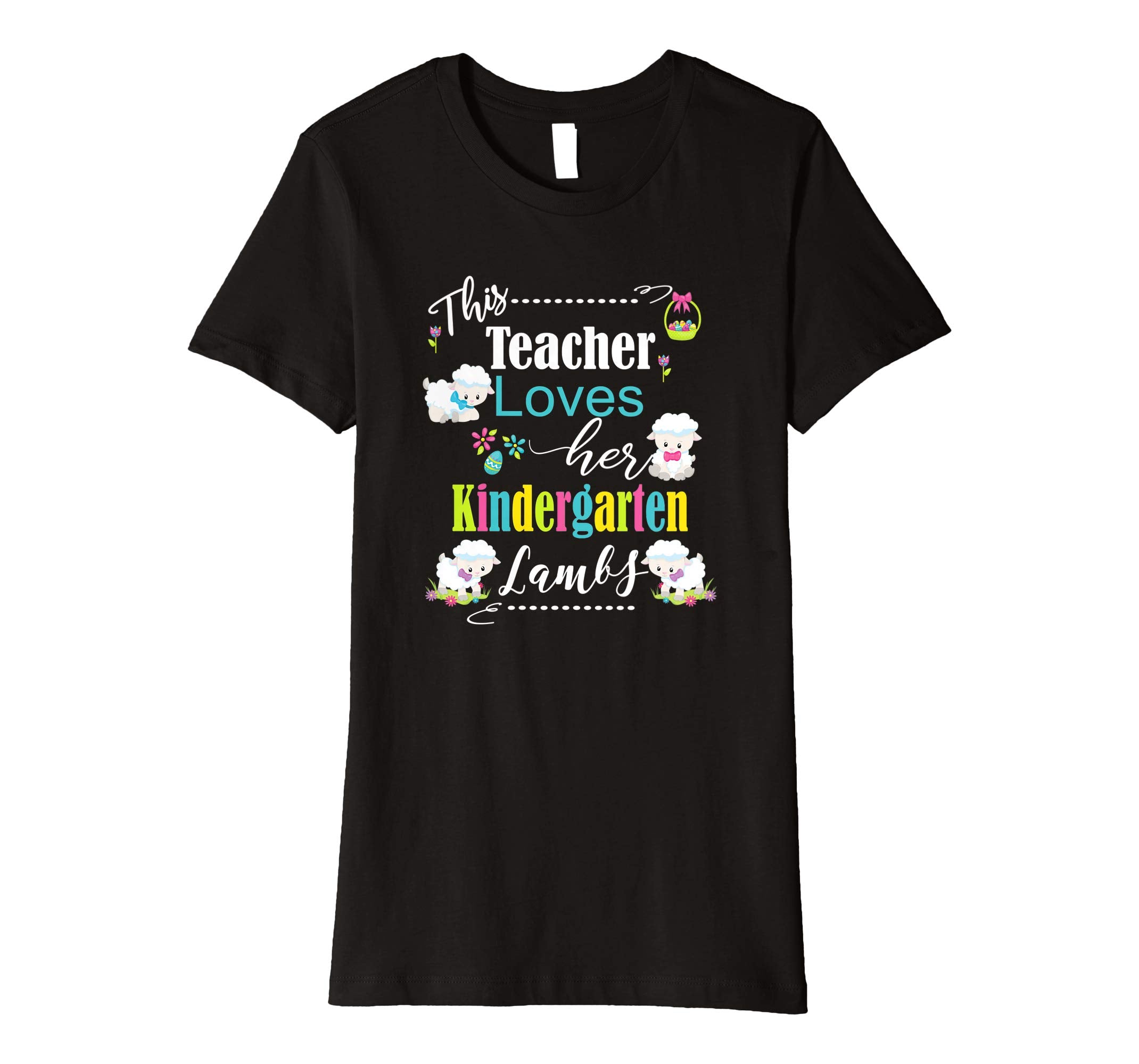Kindergarten Easter Teacher Shirt Cute Love My Lambs Tee