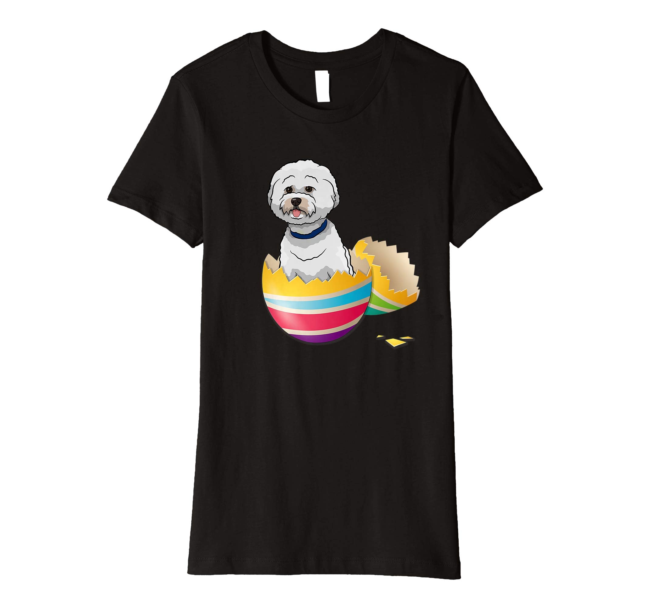 Bichons Frise Hatching From Easter Egg Easter Day Shirt