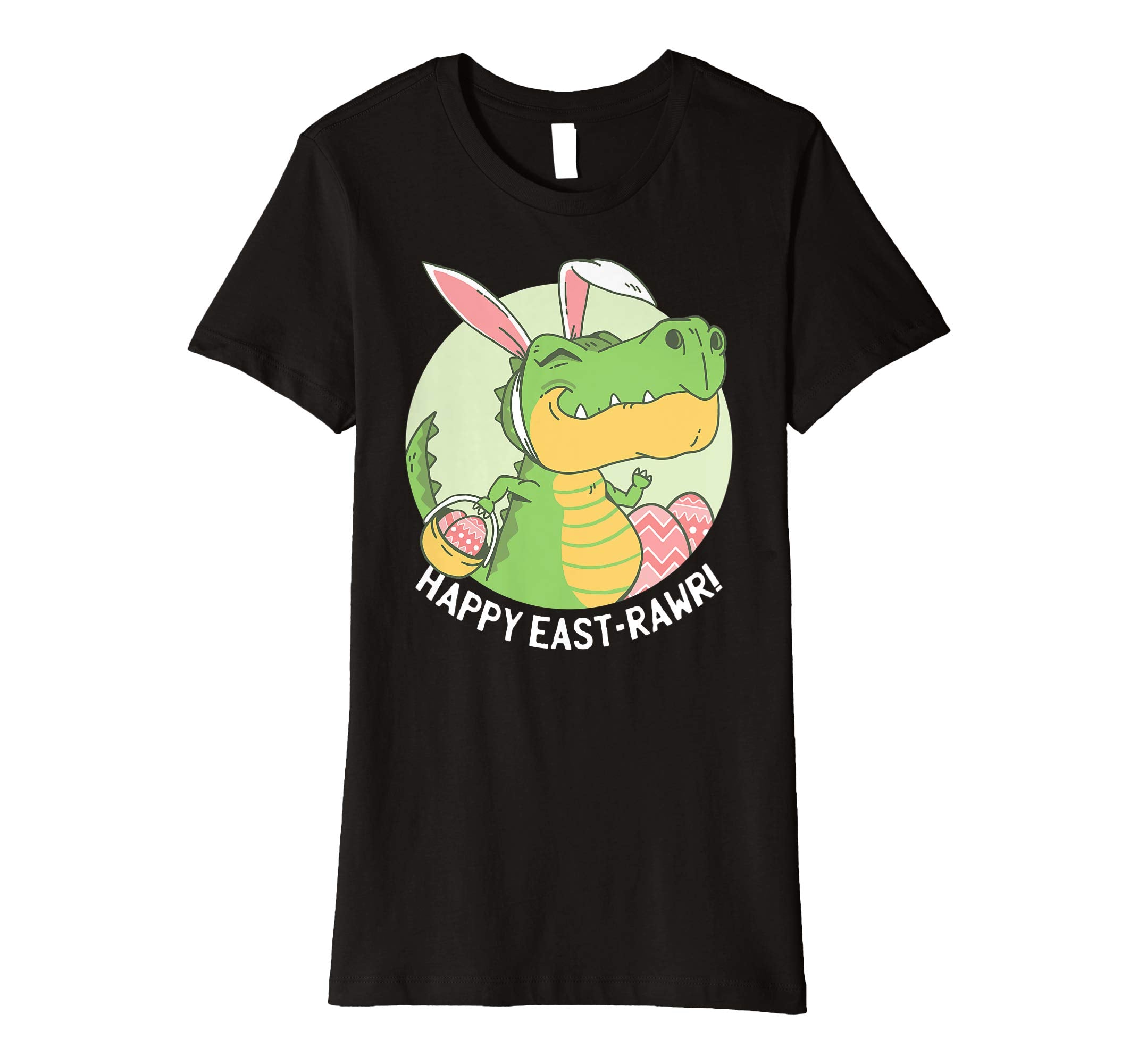 HAPPY EASTRAWR Shirt T Rex Dinosaur Easter Bunny Egg Kids