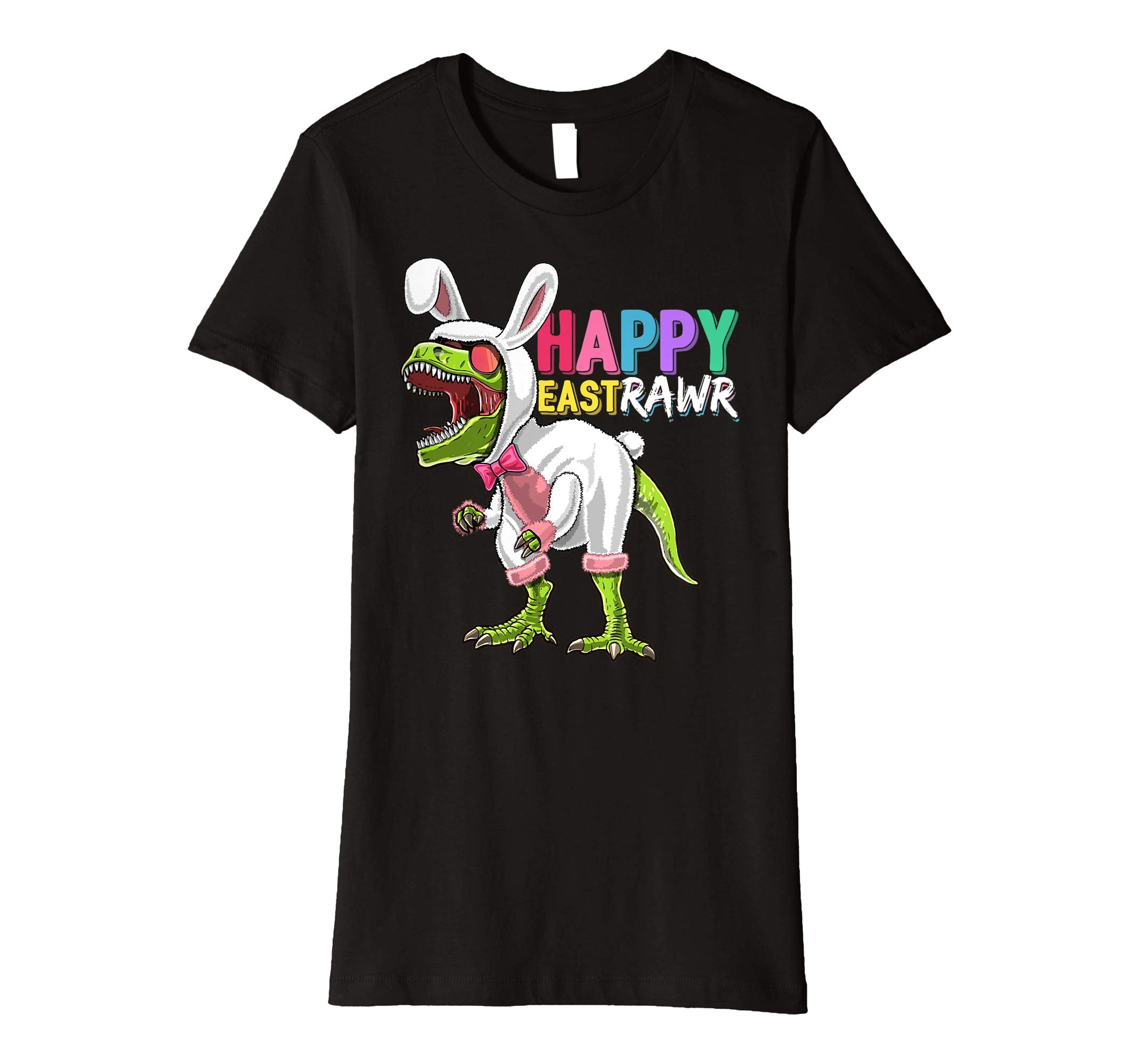 Happy Eastrawr T Rex Dinosaur Easter Bunny Costume Shirt Kid