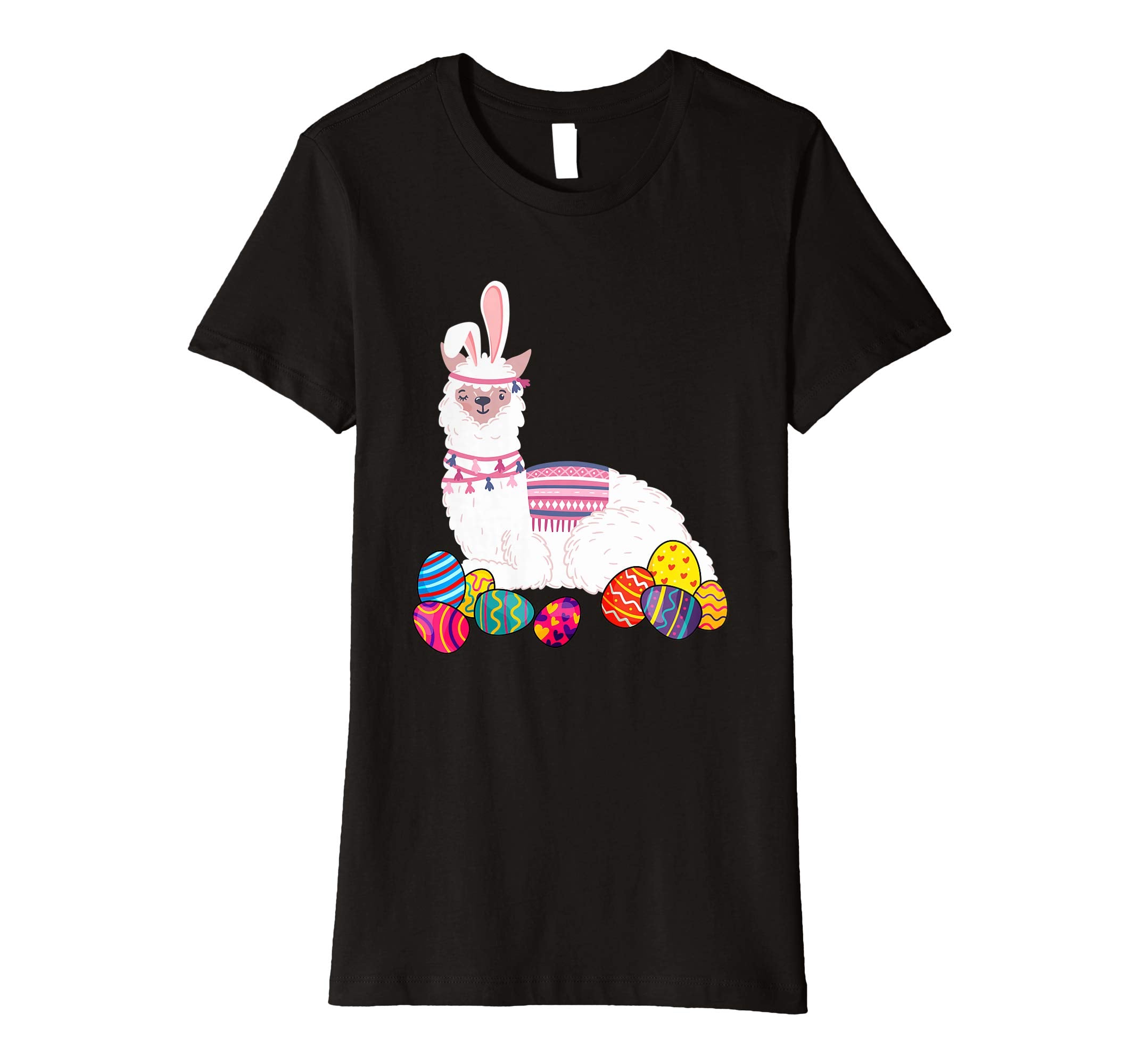 Llama Bunny Ear With Egg Easter Easter Day Shirt