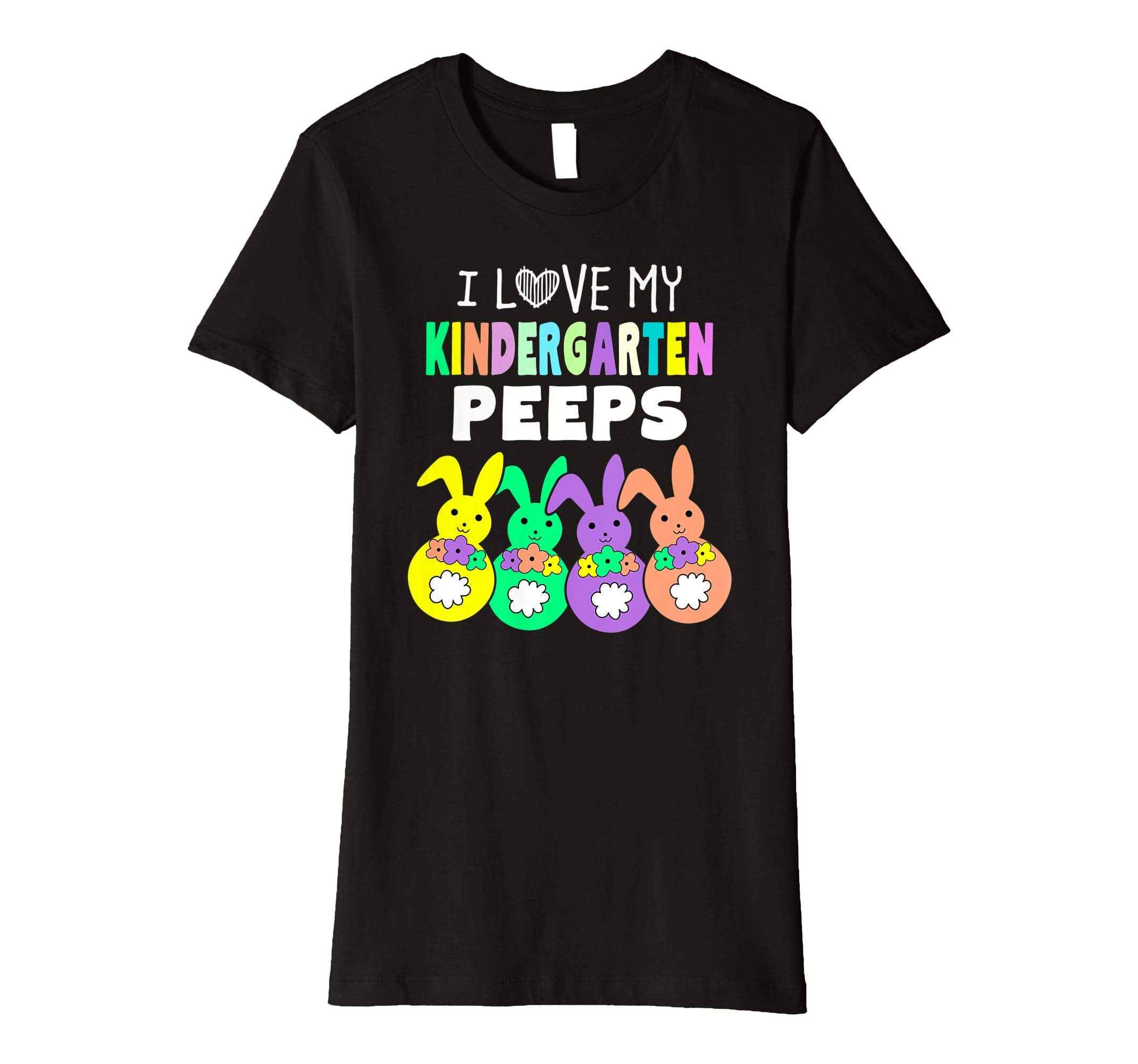 I Love My Kindergarten Peeps Happy Easter Teacher T Shirt