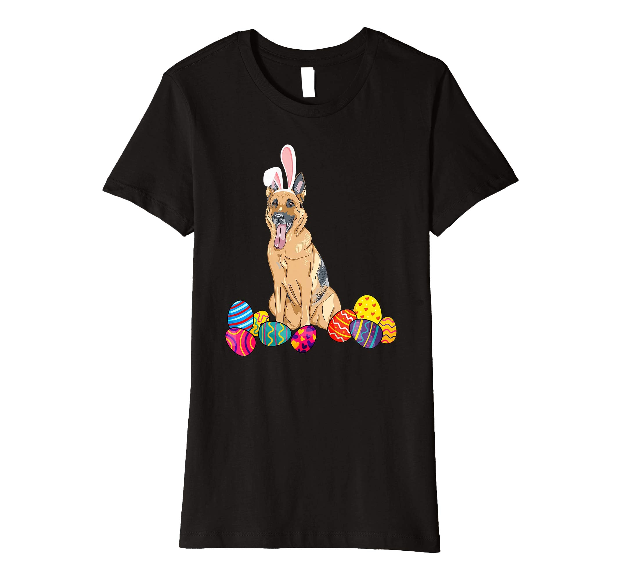 German Shepherd Bunny Ear With Egg Easter Easter Day Shirt