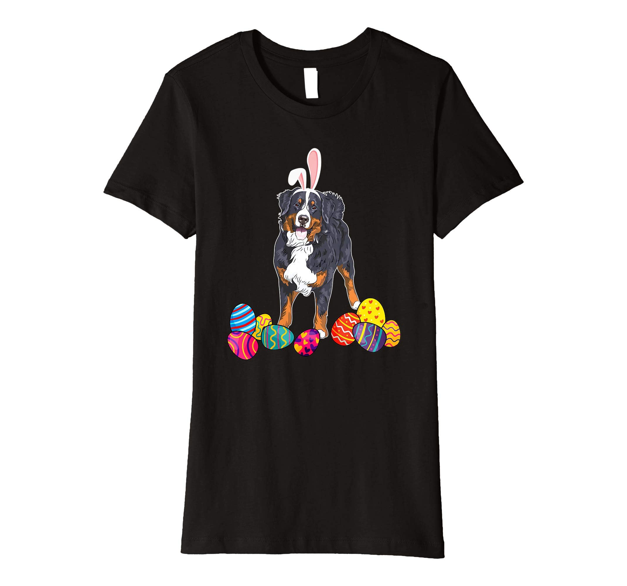 Bernese Mountain Bunny Ear With Egg Easter Easter Day Shirt
