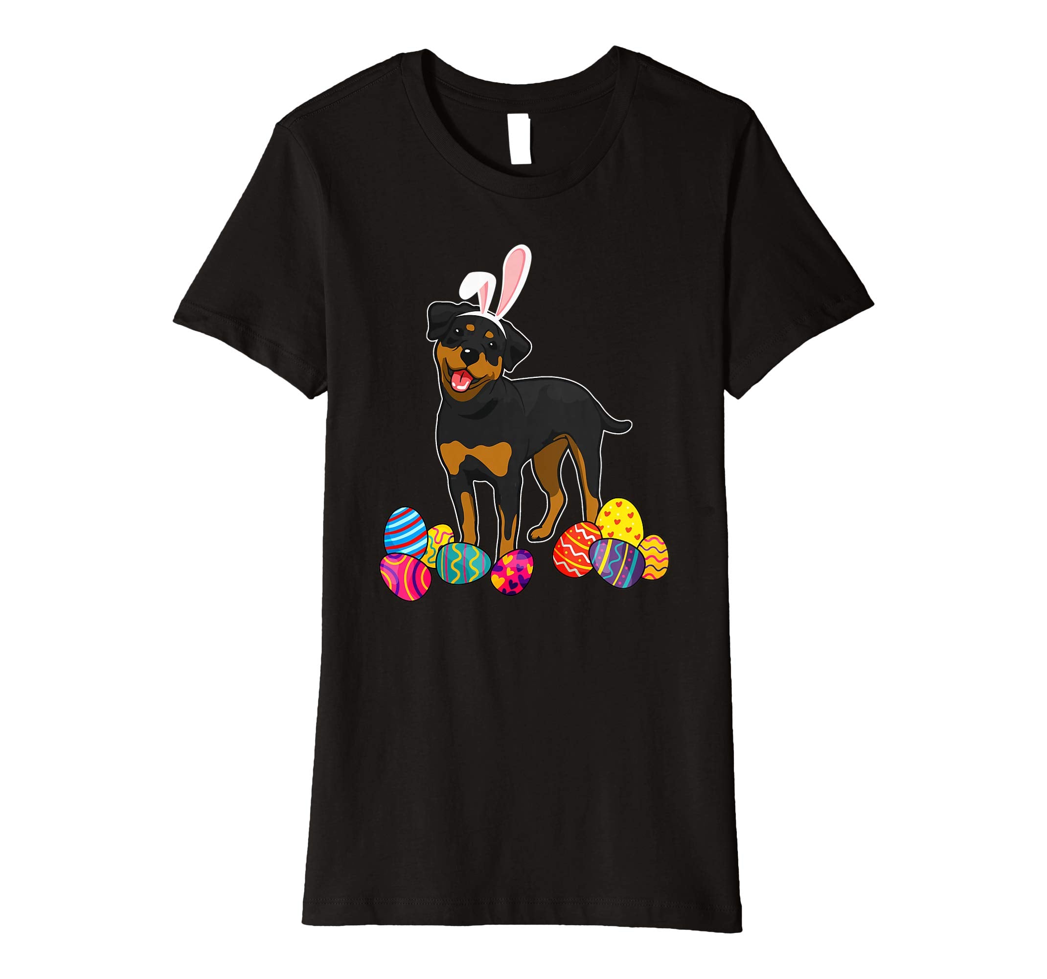 Rottweiler Bunny Ear With Egg Easter Easter Day Shirt