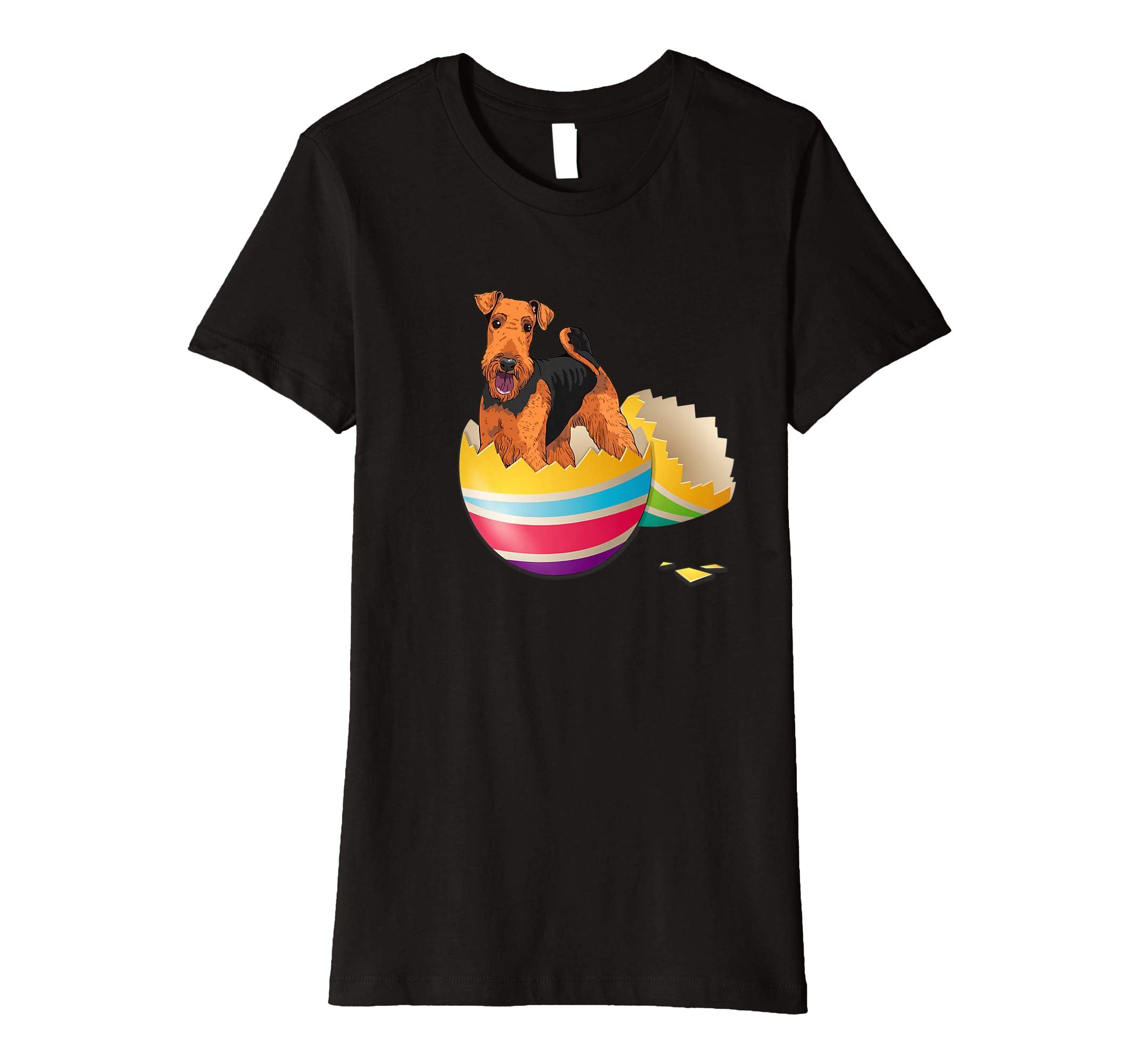 Airedale Terrier Hatching From Easter Egg Easter Day Shirt
