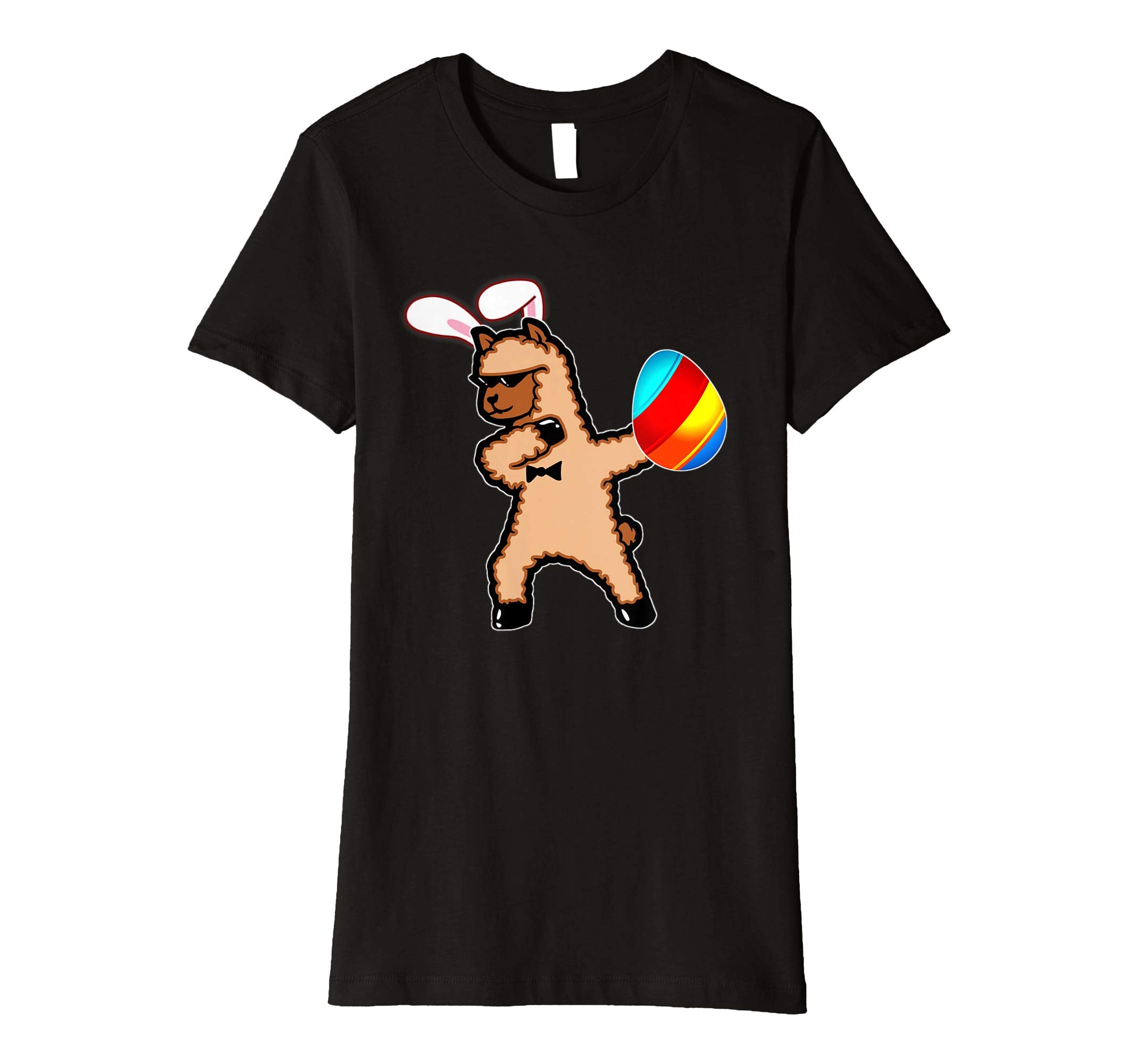 Easter Bunny Dabbing Llama Alpaca Tshirt Egg Ears Gift