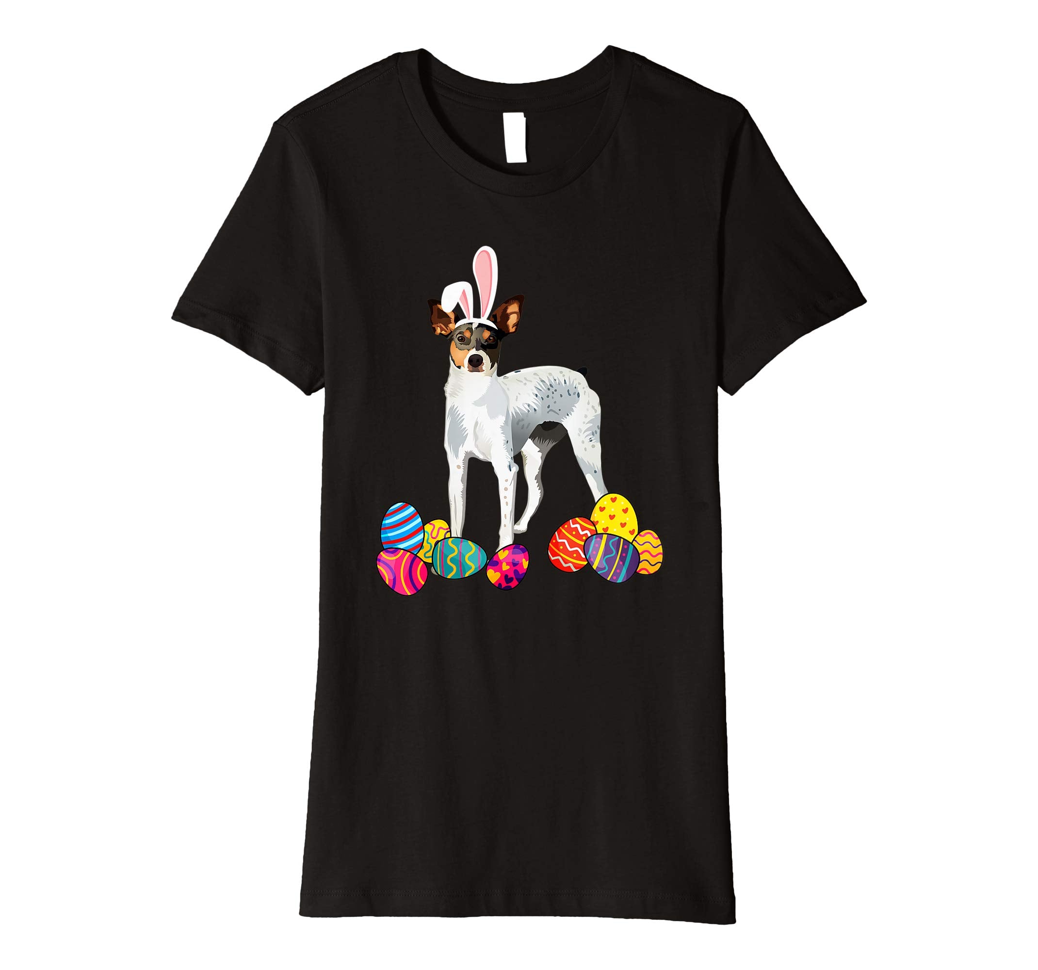 Rat Terrierz Bunny Ear With Egg Easter Easter Day Shirt