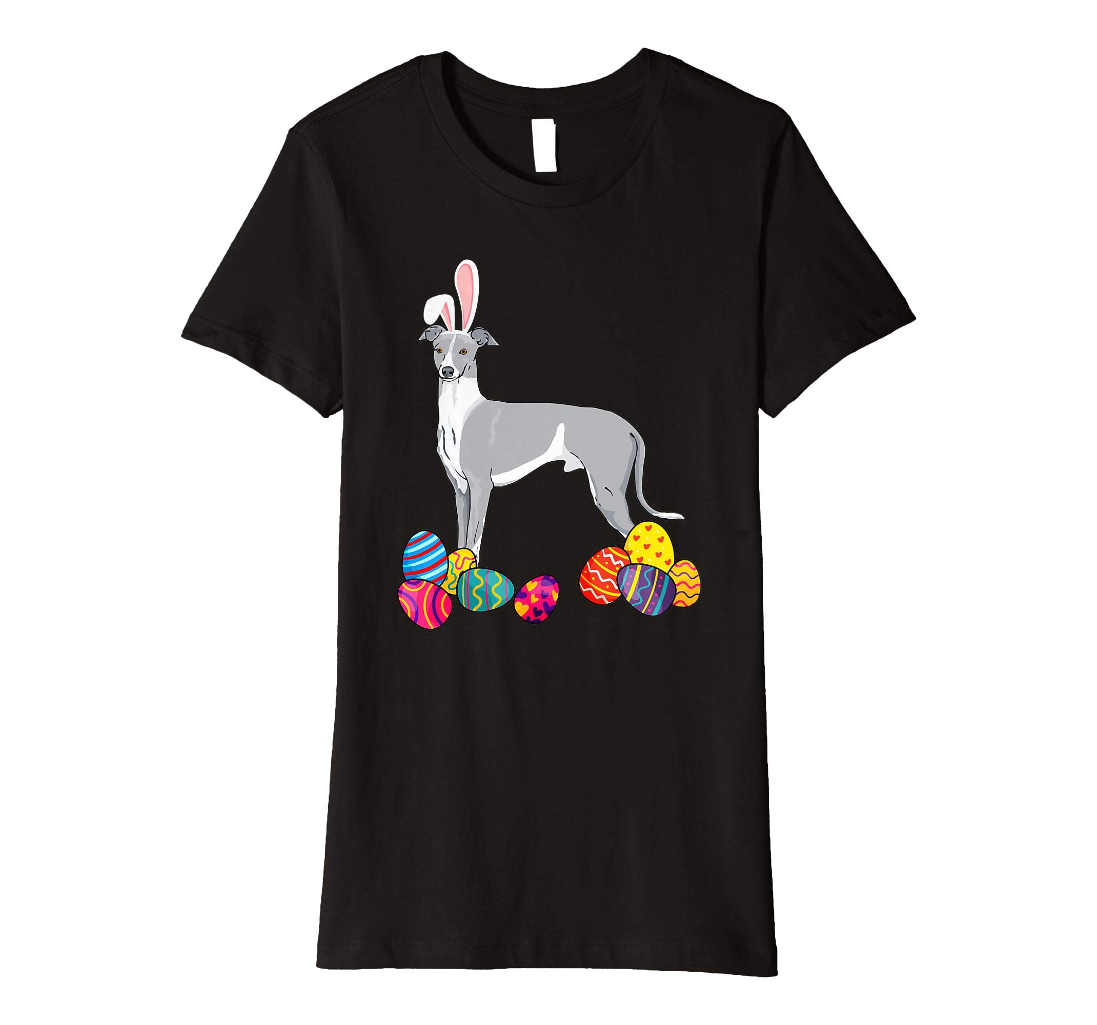 Whippet Bunny Ear With Egg Easter Easter Day Shirt