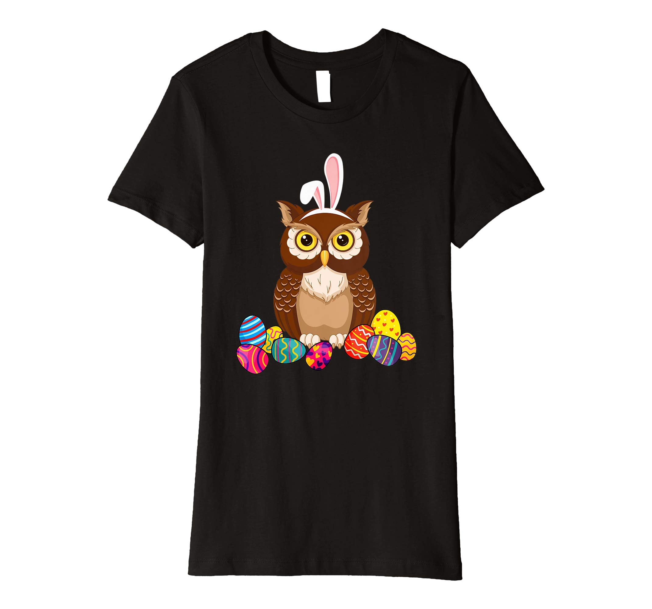 Owl Bunny Ear With Egg Easter Easter Day Shirt