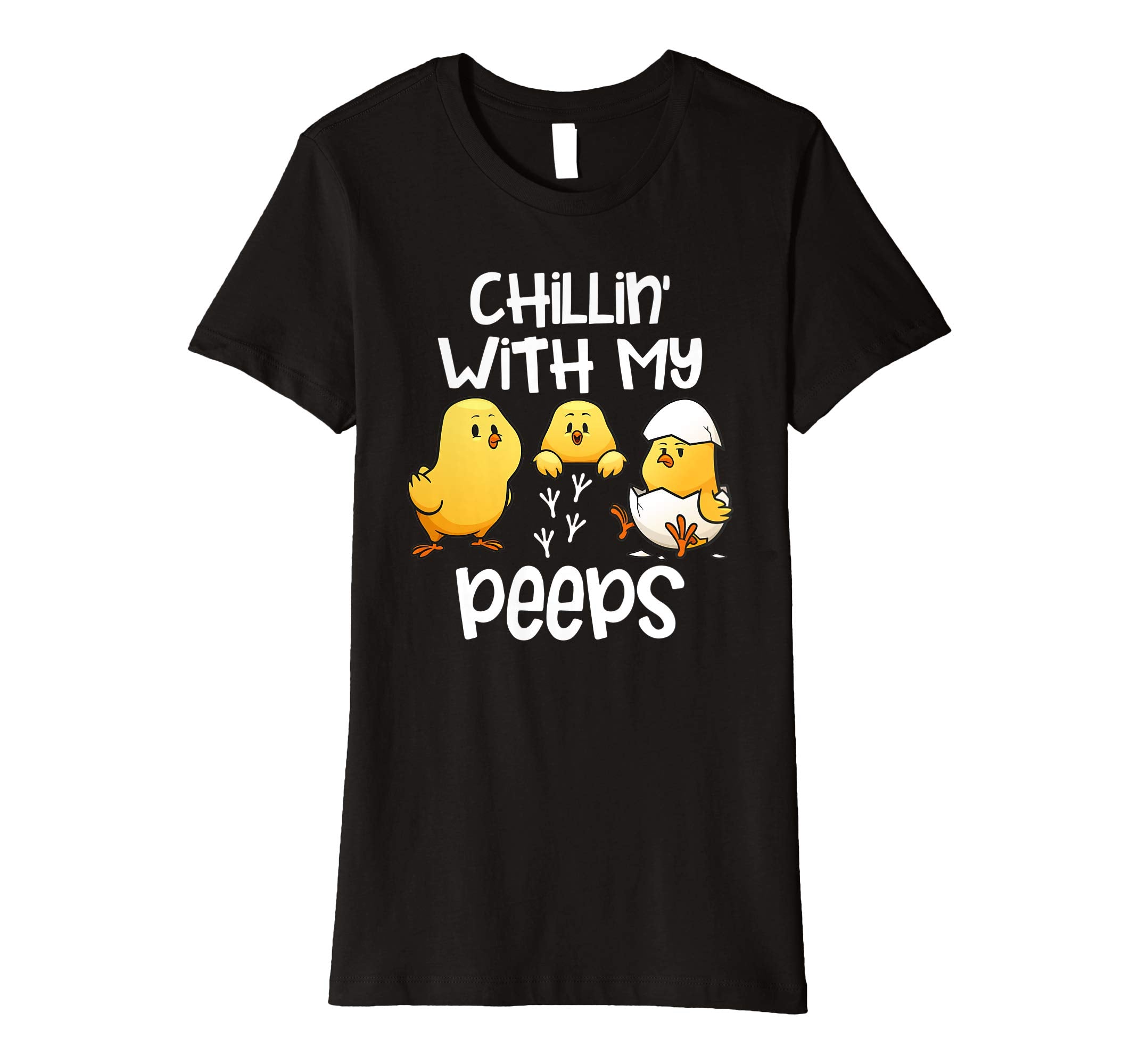 Chillin With My Peeps Happy Easter Kids Boys Girls T Shirt
