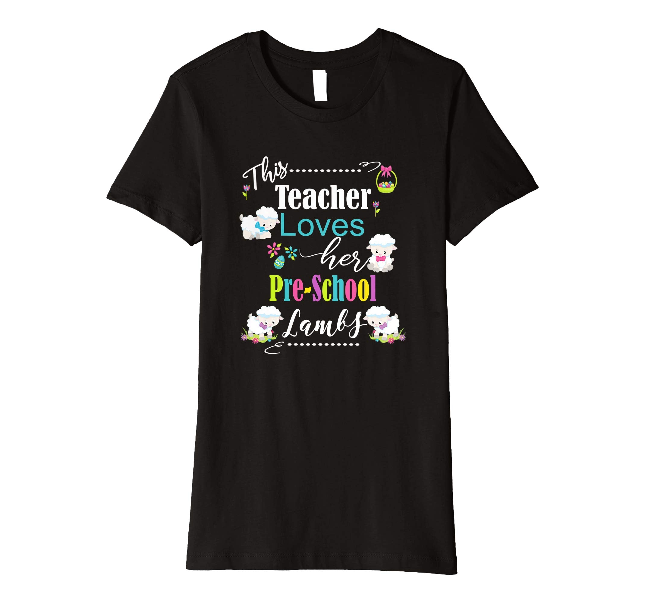 Pre-School Easter Teacher Shirt Cute Love My Lambs Tee