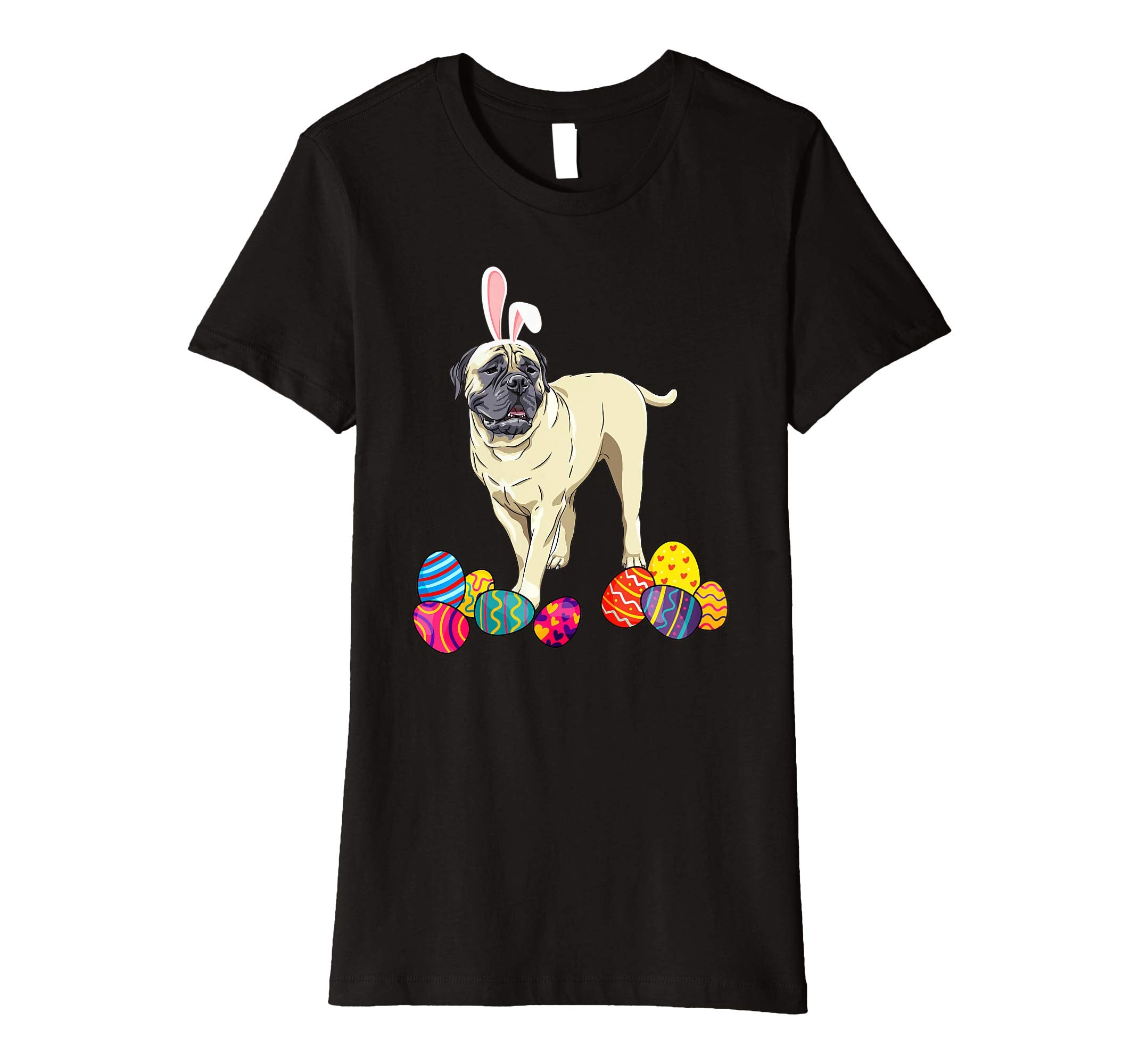 Bullmastiff Bunny Ear With Egg Easter Easter Day Shirt