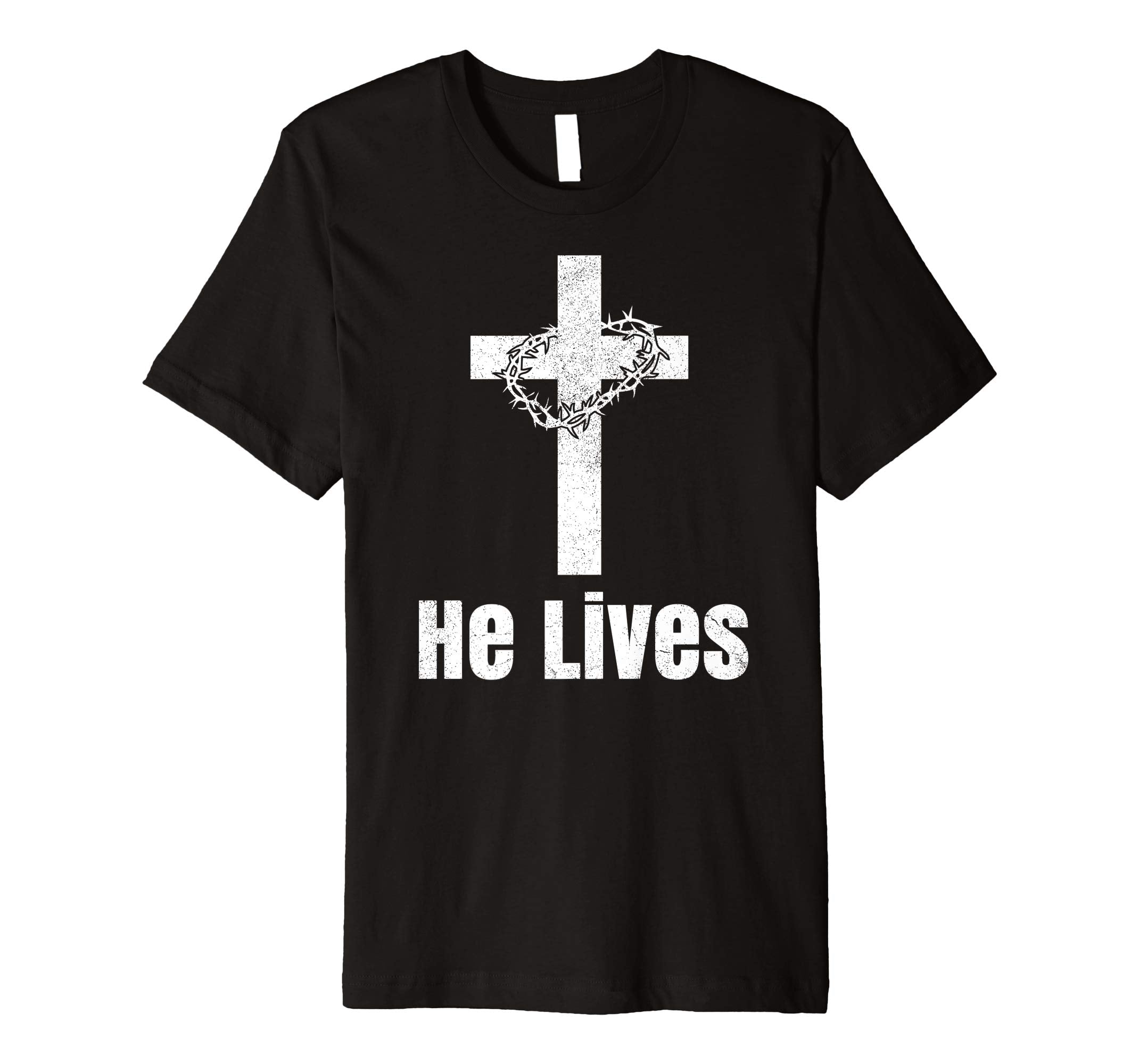 He Lives Easter Religious Christian Jesus Cross T Shirt