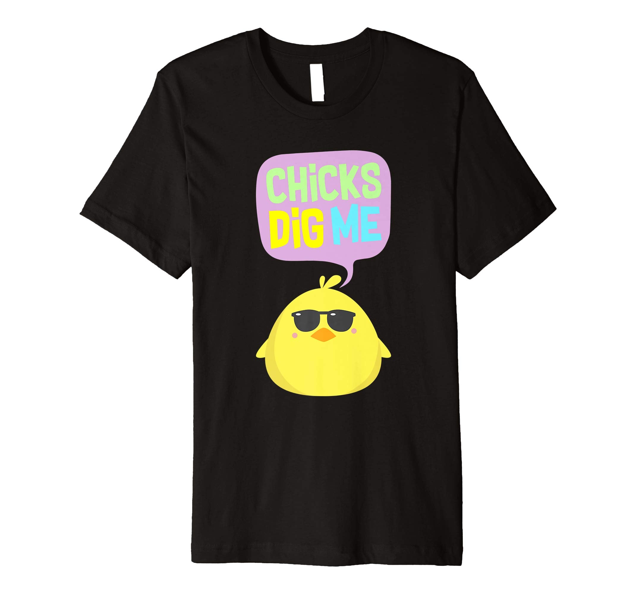 Chicks Dig Me Egg Hunt Happy Easter Kids Boys Girls T Shirt