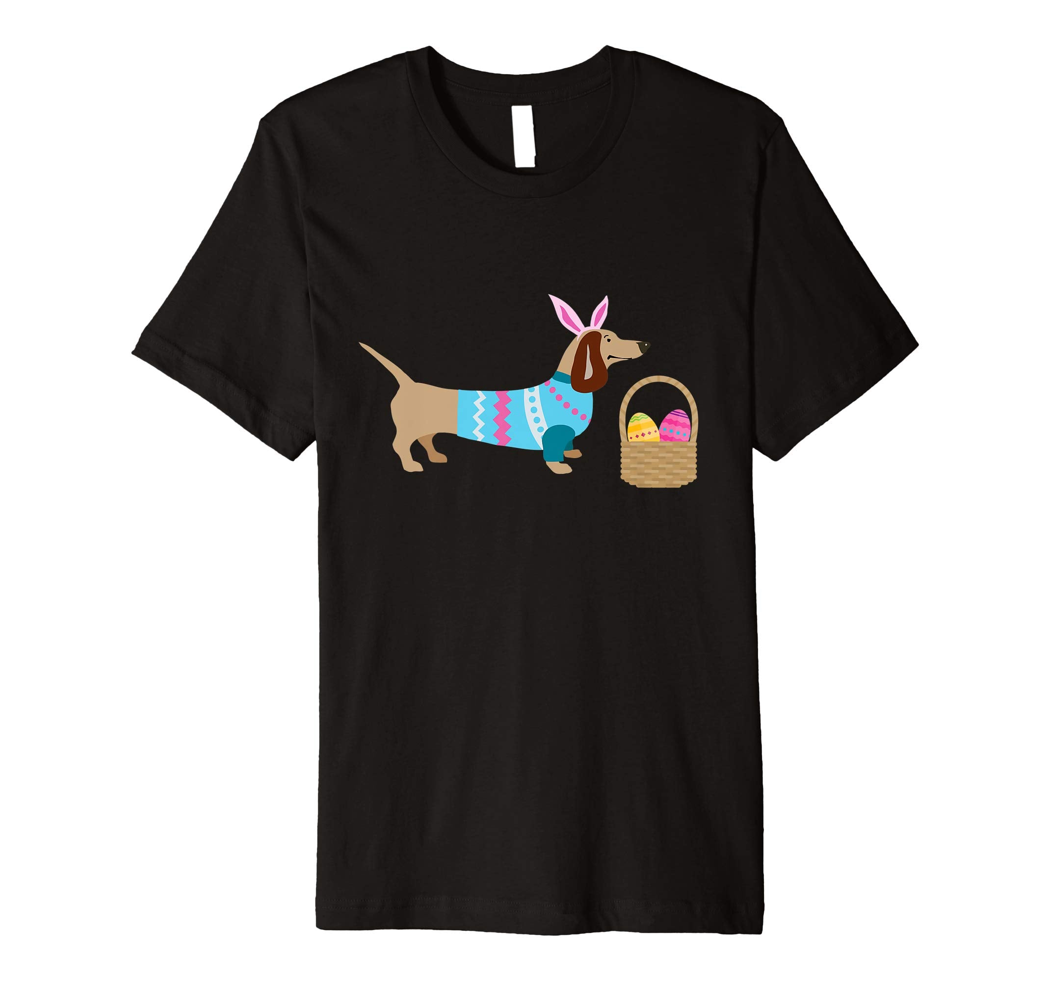 Weiner Daschund Easter T-shirt Doxie in Dog Dress