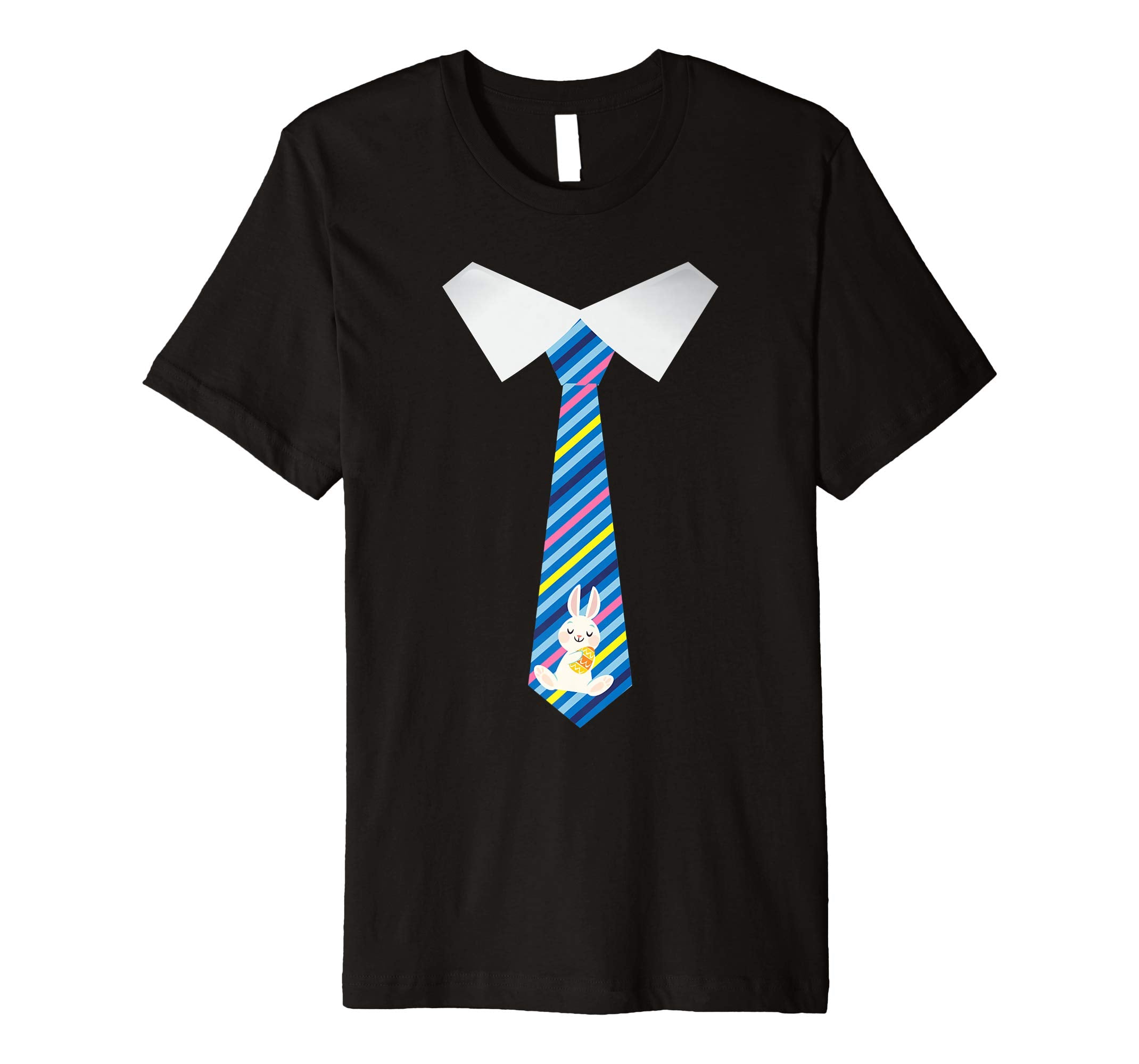 Boy Man Tie Costume With Bunny &amp; Easter Eggs Inside Shirt