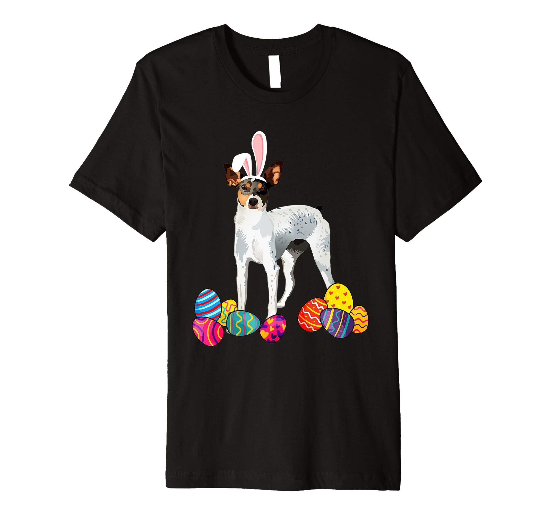 Rat Terrierz Bunny Ear With Egg Easter Easter Day Shirt