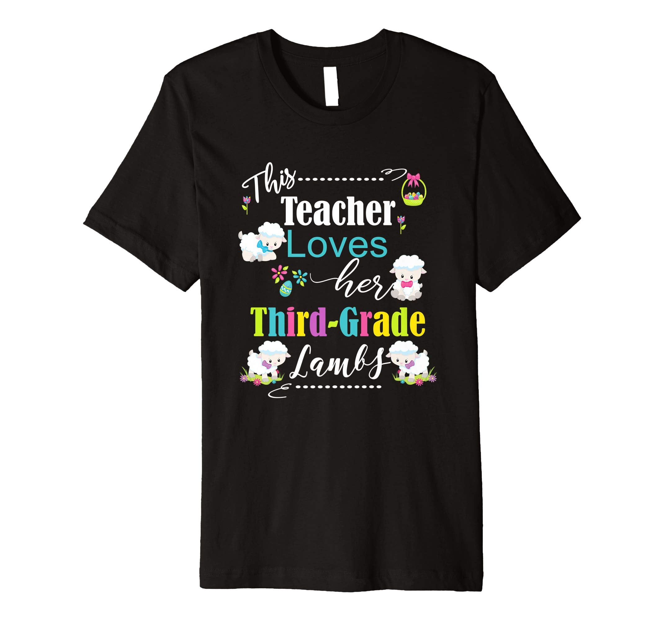 3rd Grade Easter Teacher Shirt Cute Love My Lambs Tee