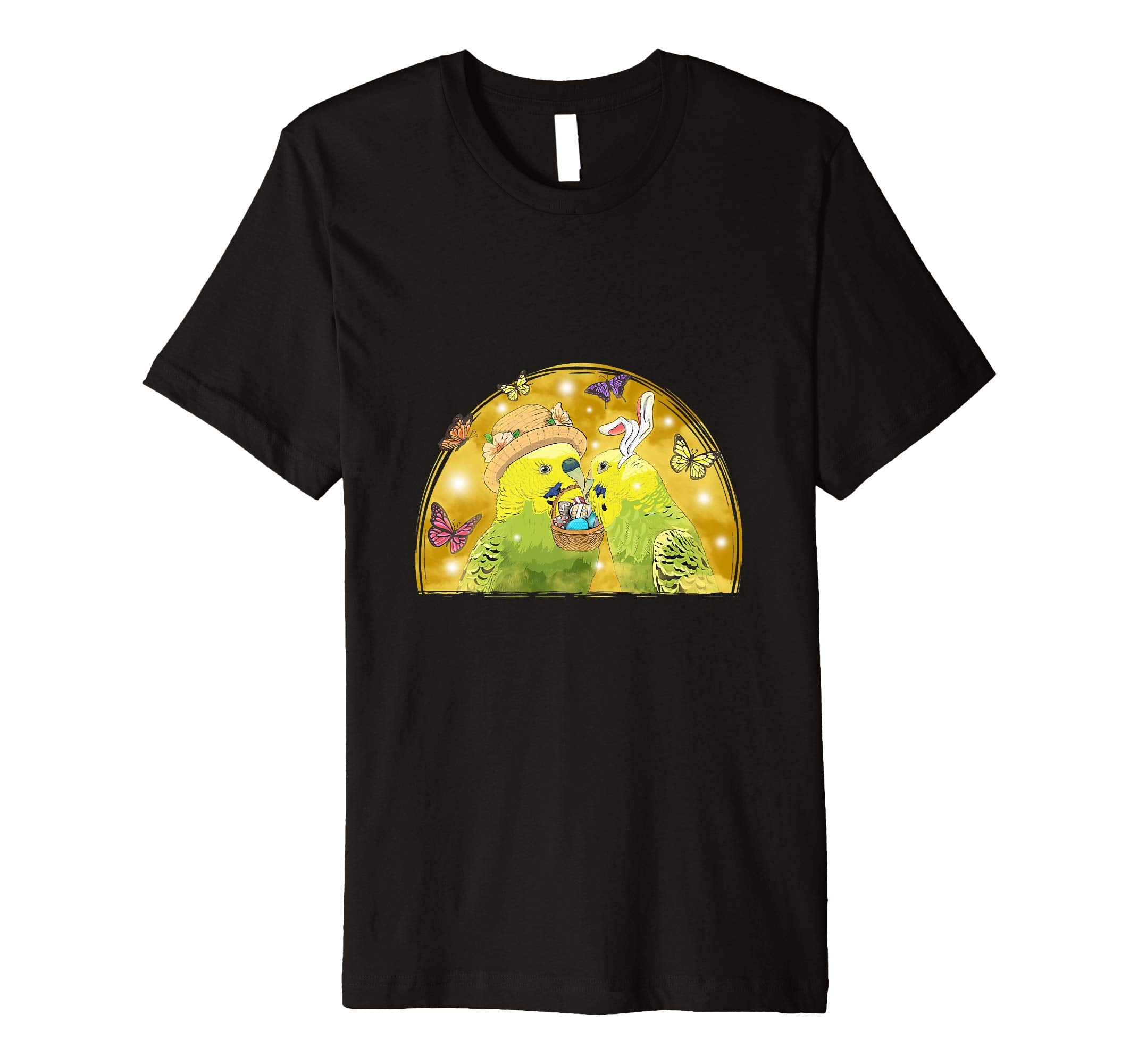Budgie Budgerigar with Happy Easter Eggs Shirt T-Shirt