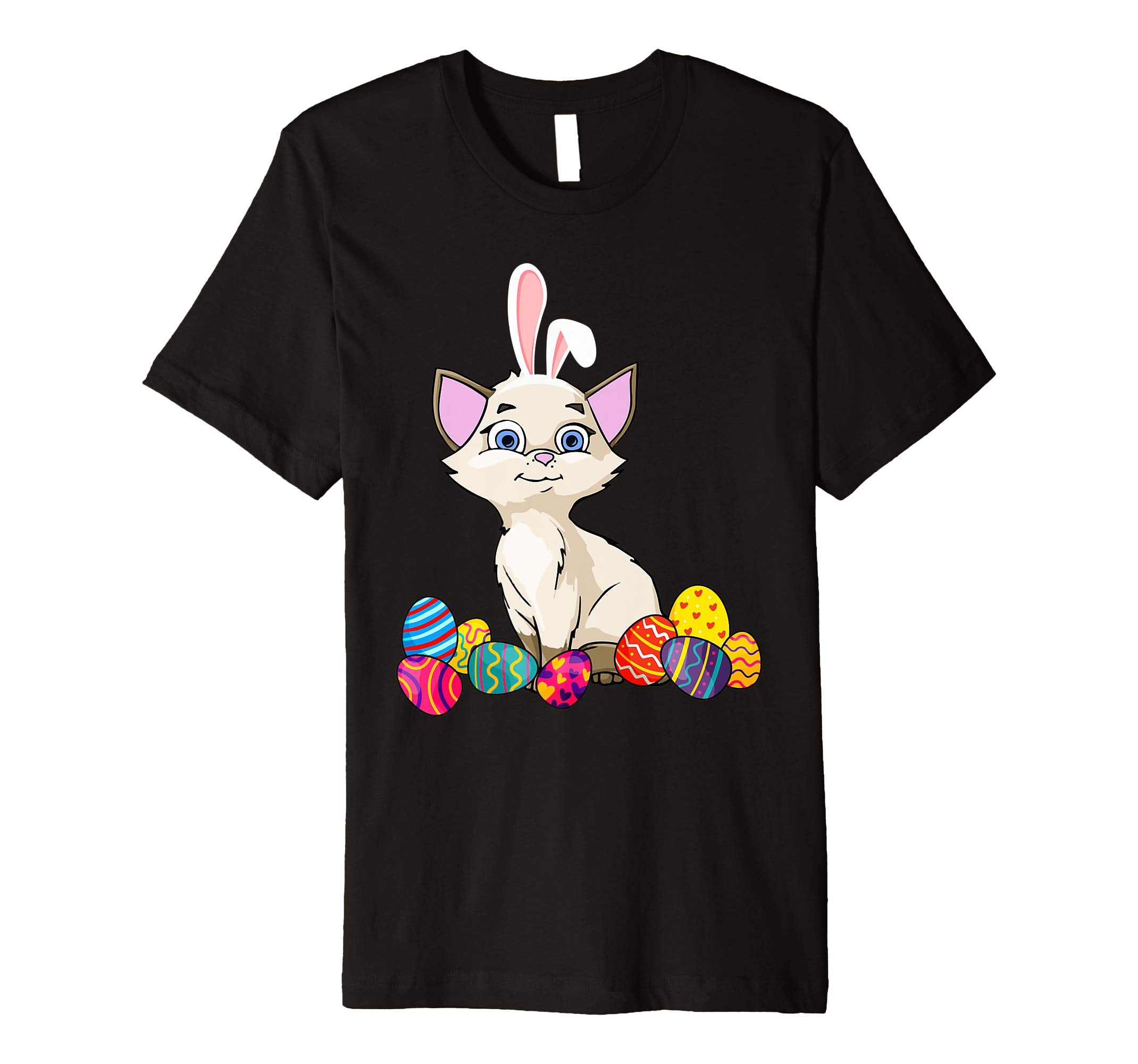 Cat Bunny Ear With Egg Easter Easter Day Shirt